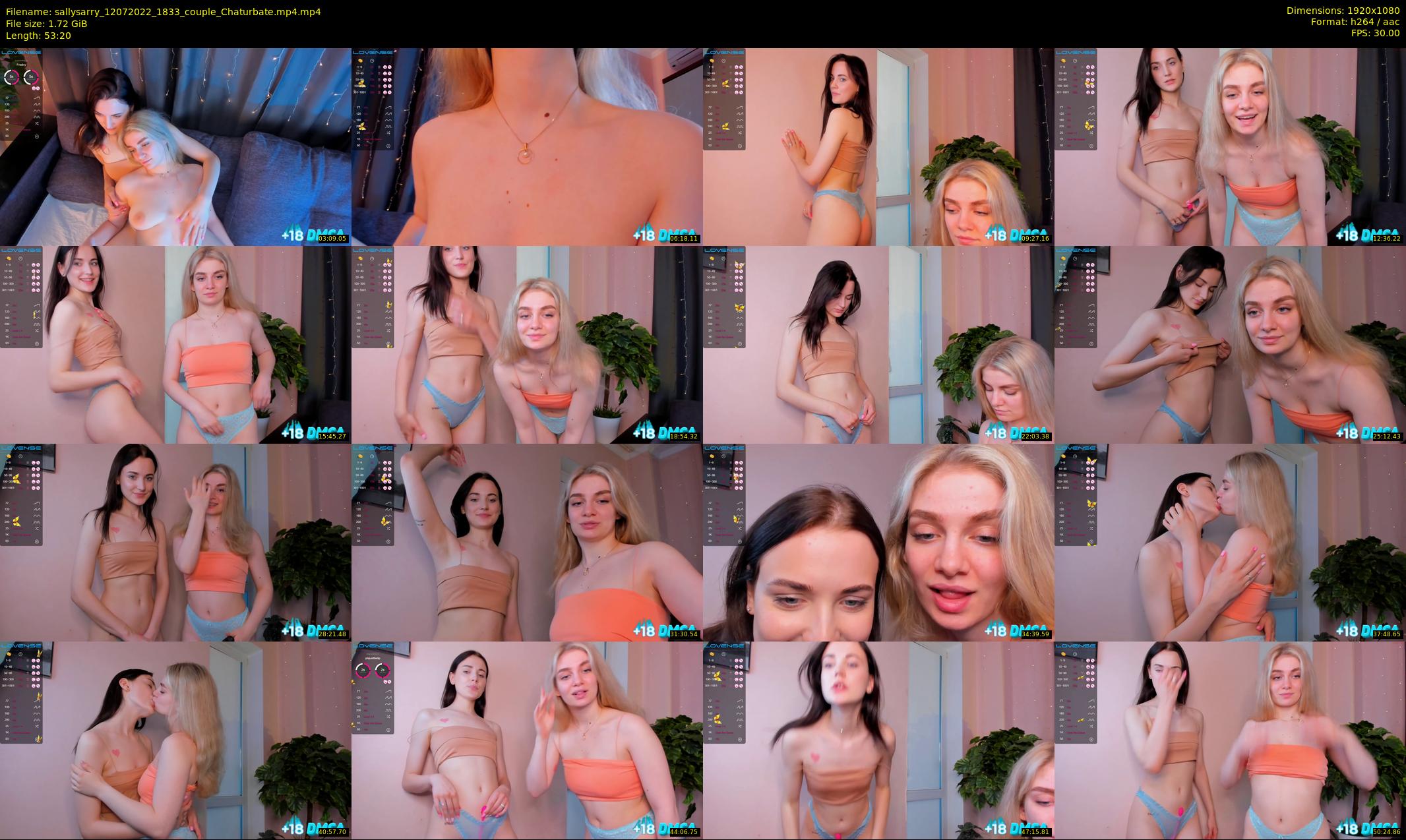 sallysarry — 54 minute Chaturbate couple cam show recording, 1080p, Jul 12, 2022