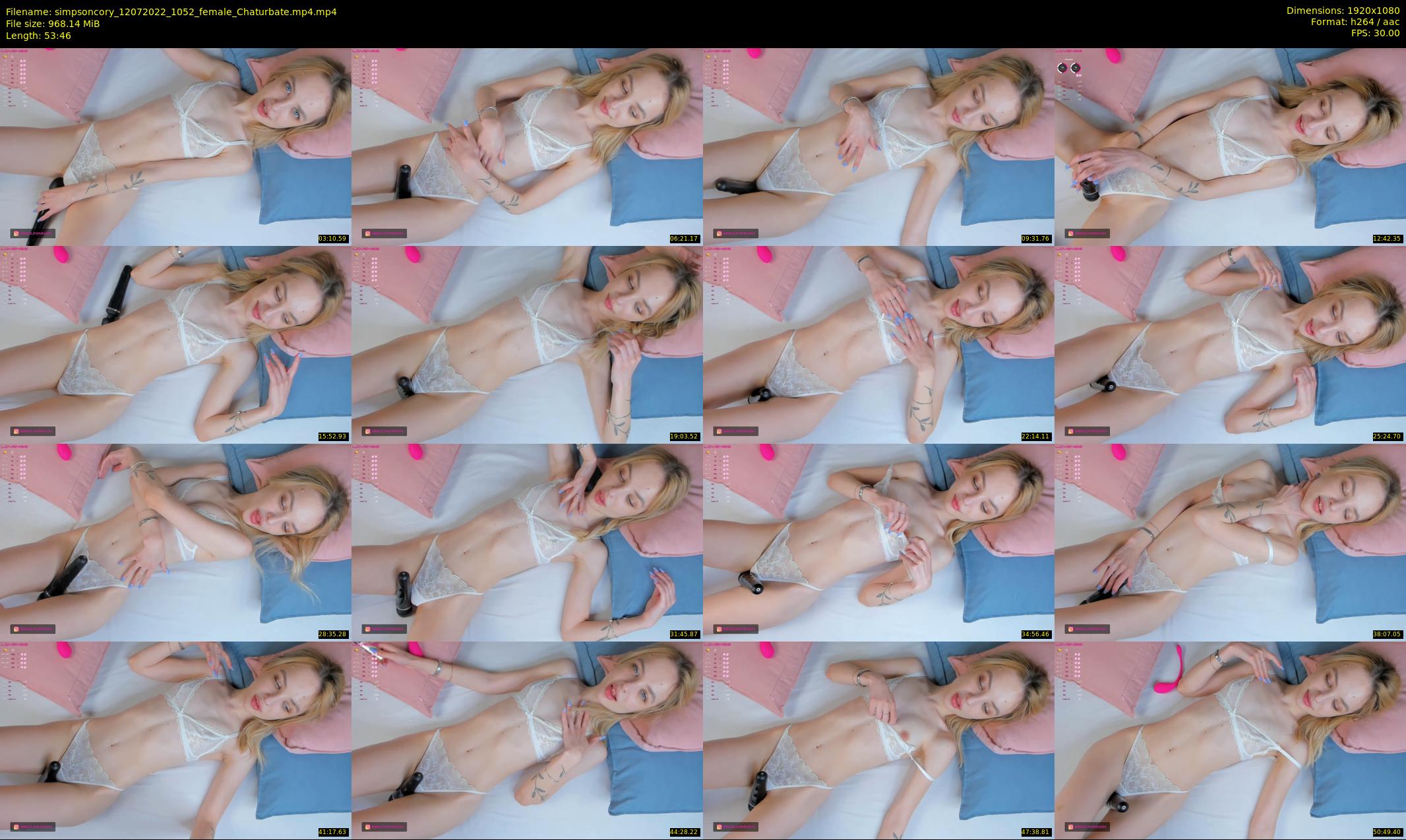 simpsoncory — 54 minute Chaturbate female cam show recording, 1080p, Jul 12, 2022