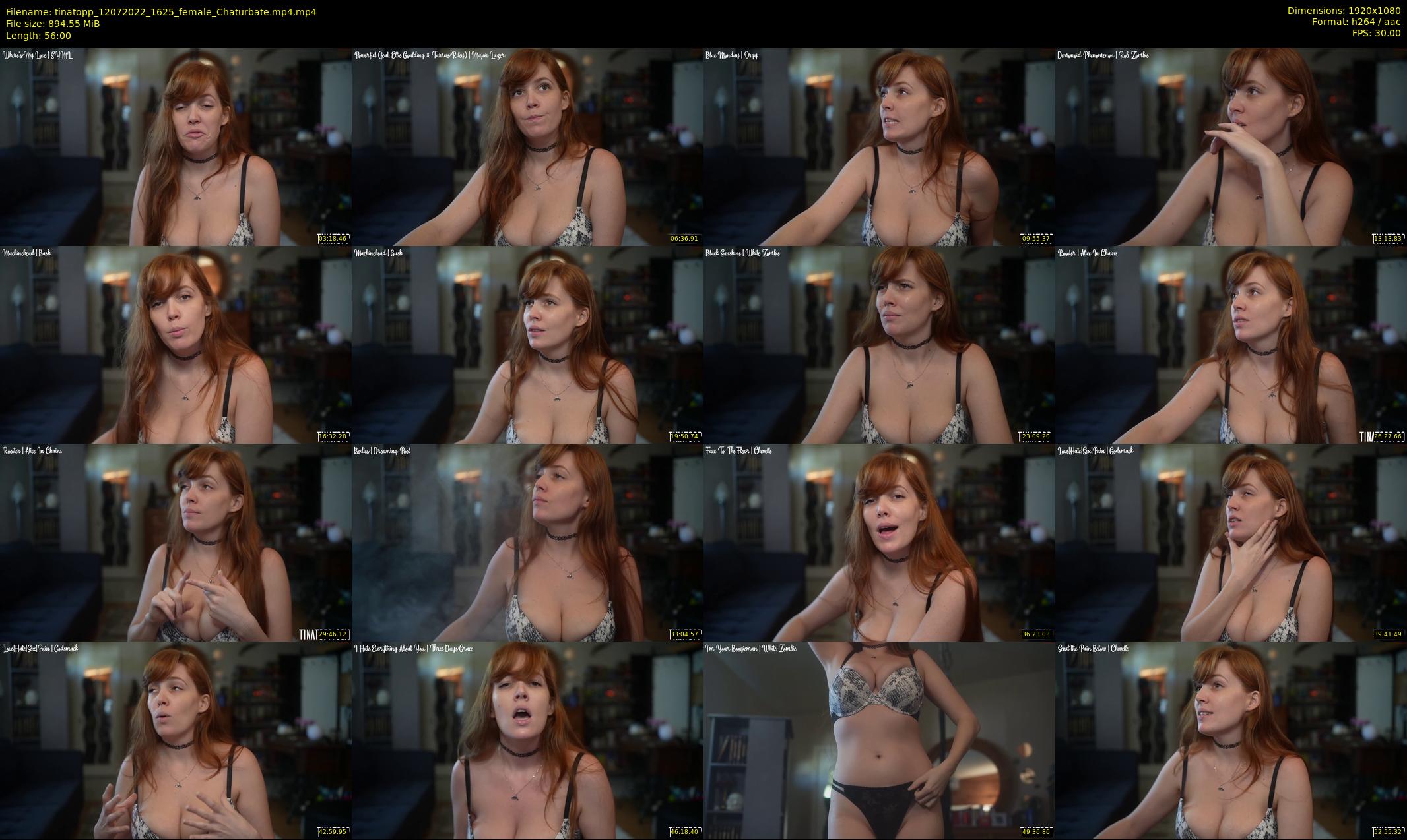 tinatopp — 56 minute Chaturbate female cam show recording, 1080p, Jul 12, 2022