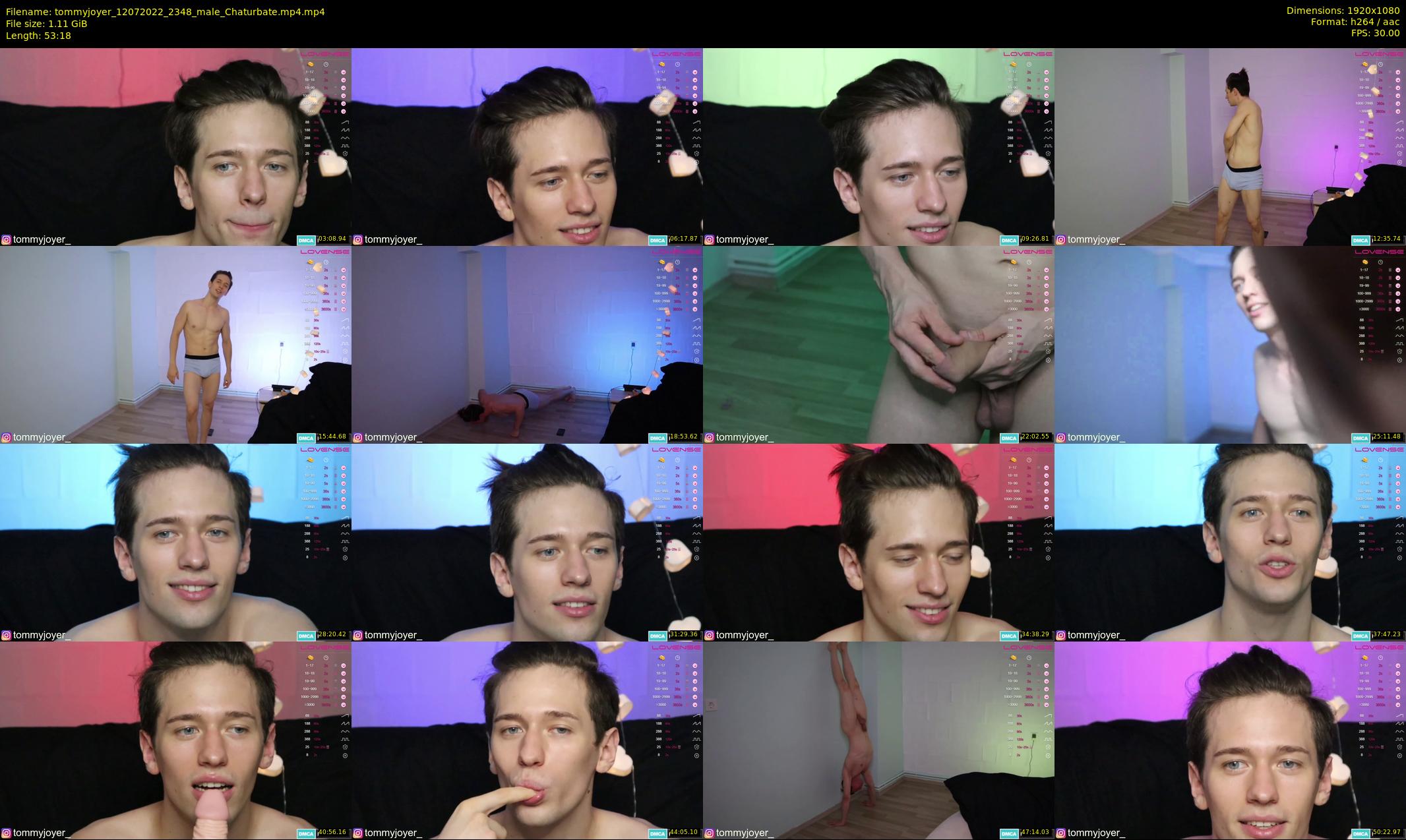 tommyjoyer — 54 minute Chaturbate male cam show recording, 1080p, Jul 12, 2022