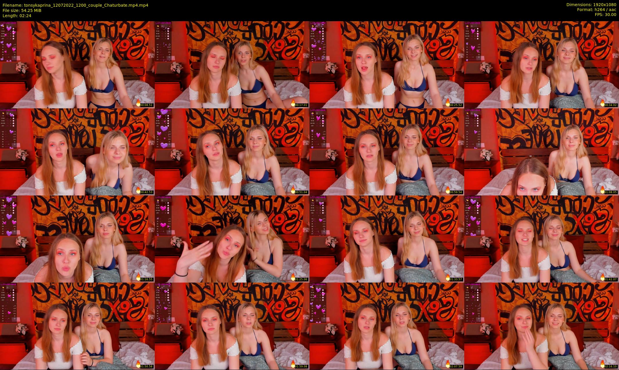tonsykaprina — 3 minute Chaturbate couple cam show recording, 1080p, Jul 12, 2022