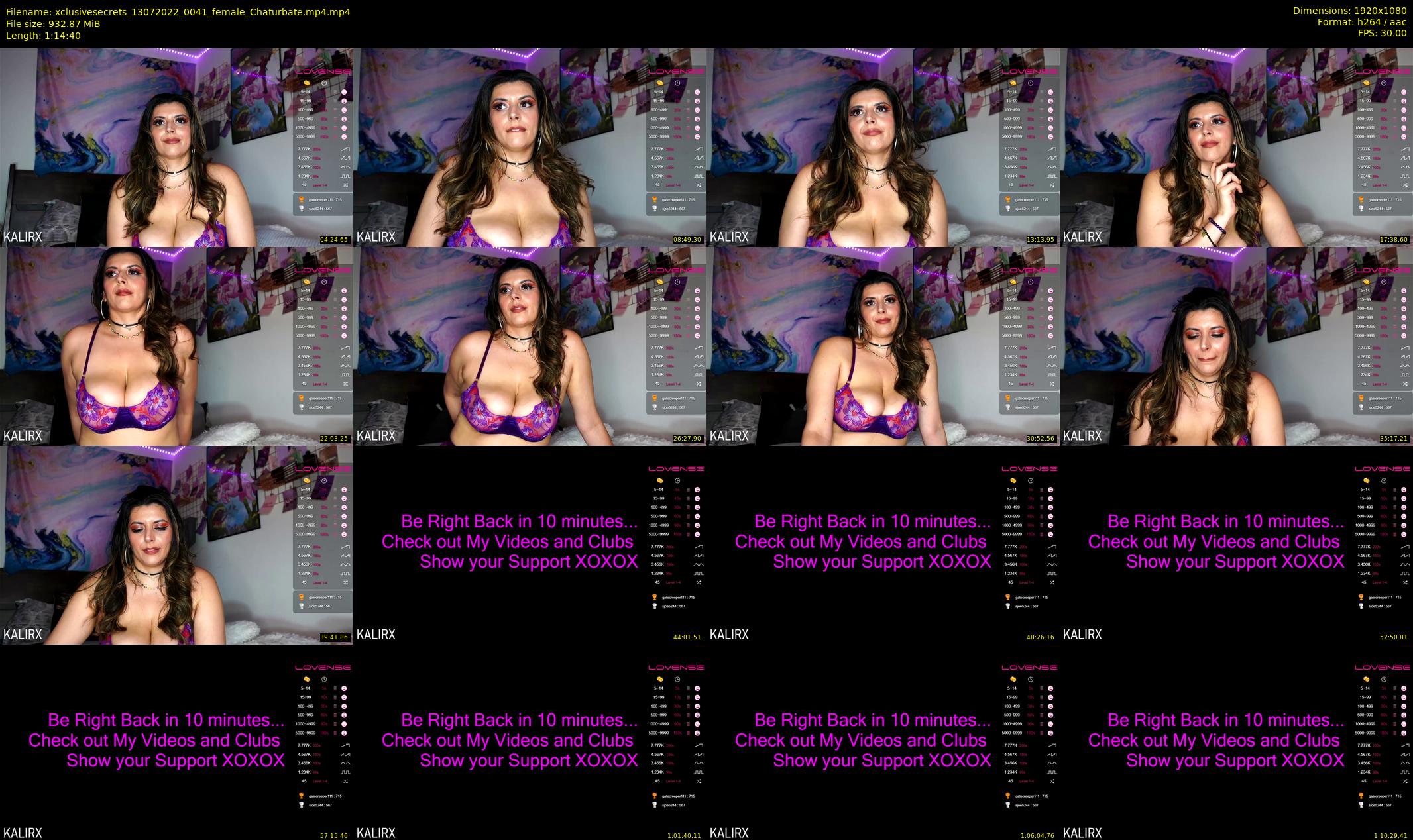 xclusivesecrets — 75 minute Chaturbate female cam show recording, 1080p, Jul 13, 2022
