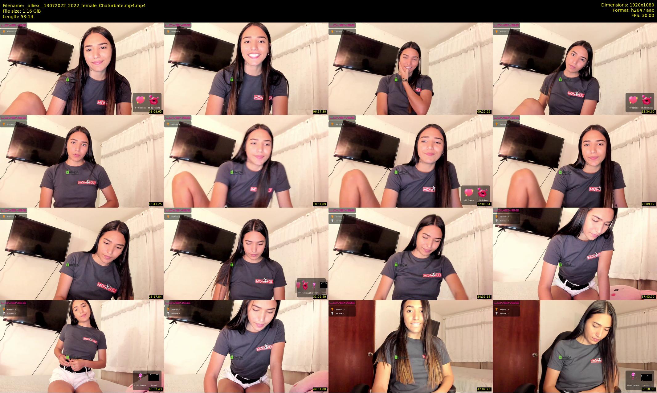 _alliex_ — 54 minute Chaturbate female cam show recording, 1080p, Jul 13, 2022