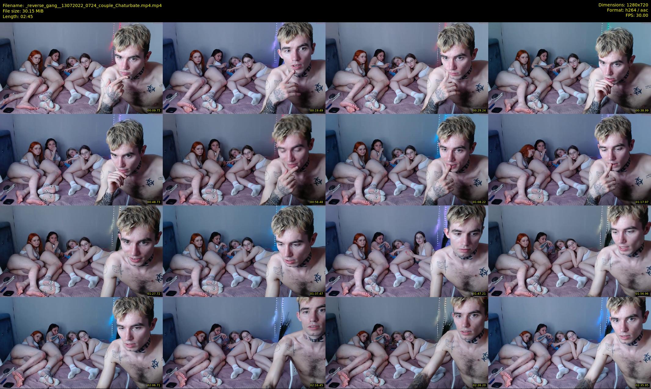 _reverse_gang_ — 3 minute Chaturbate couple cam show recording, 720p, Jul 13, 2022