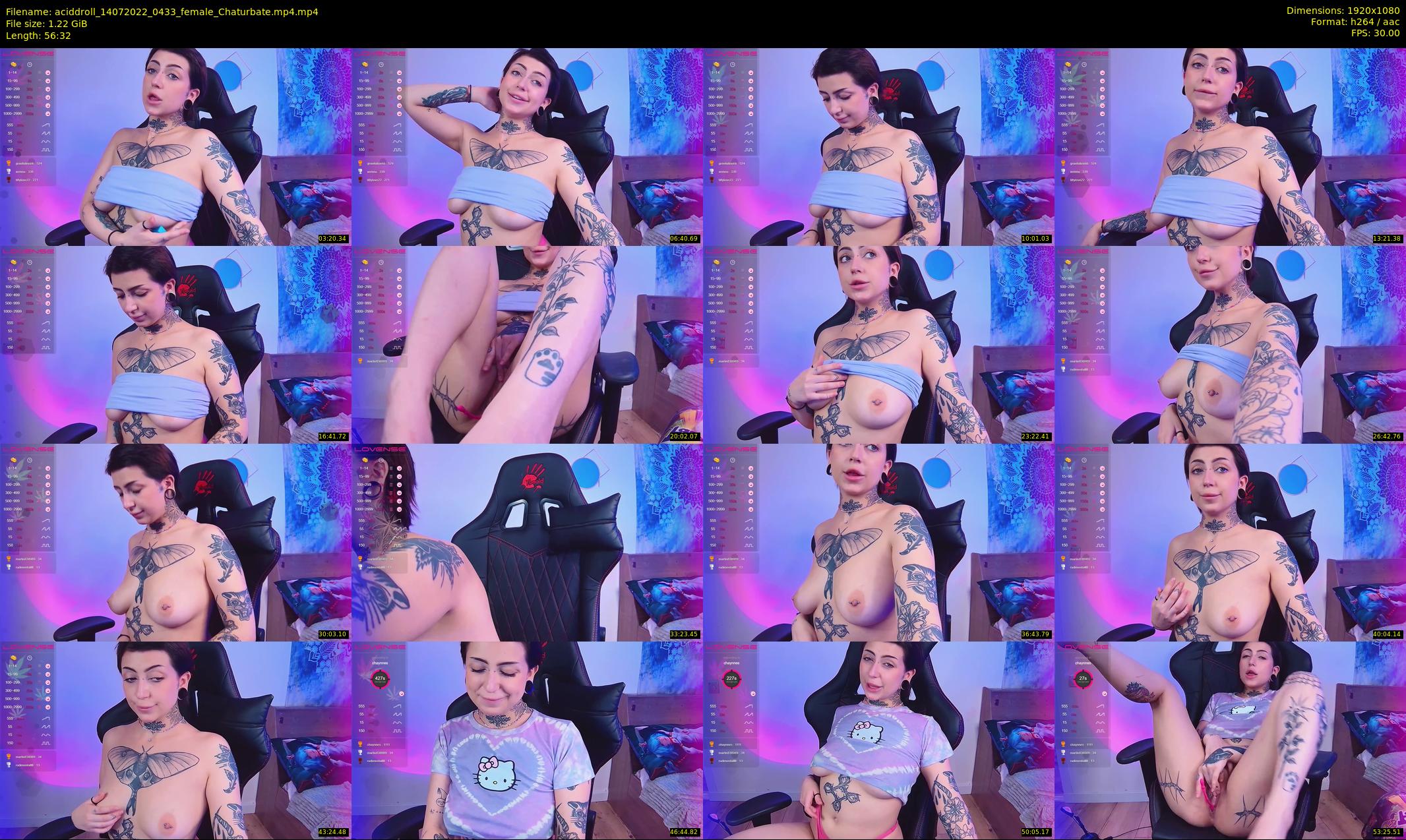 aciddroll — 57 minute Chaturbate female cam show recording, 1080p, Jul 14, 2022