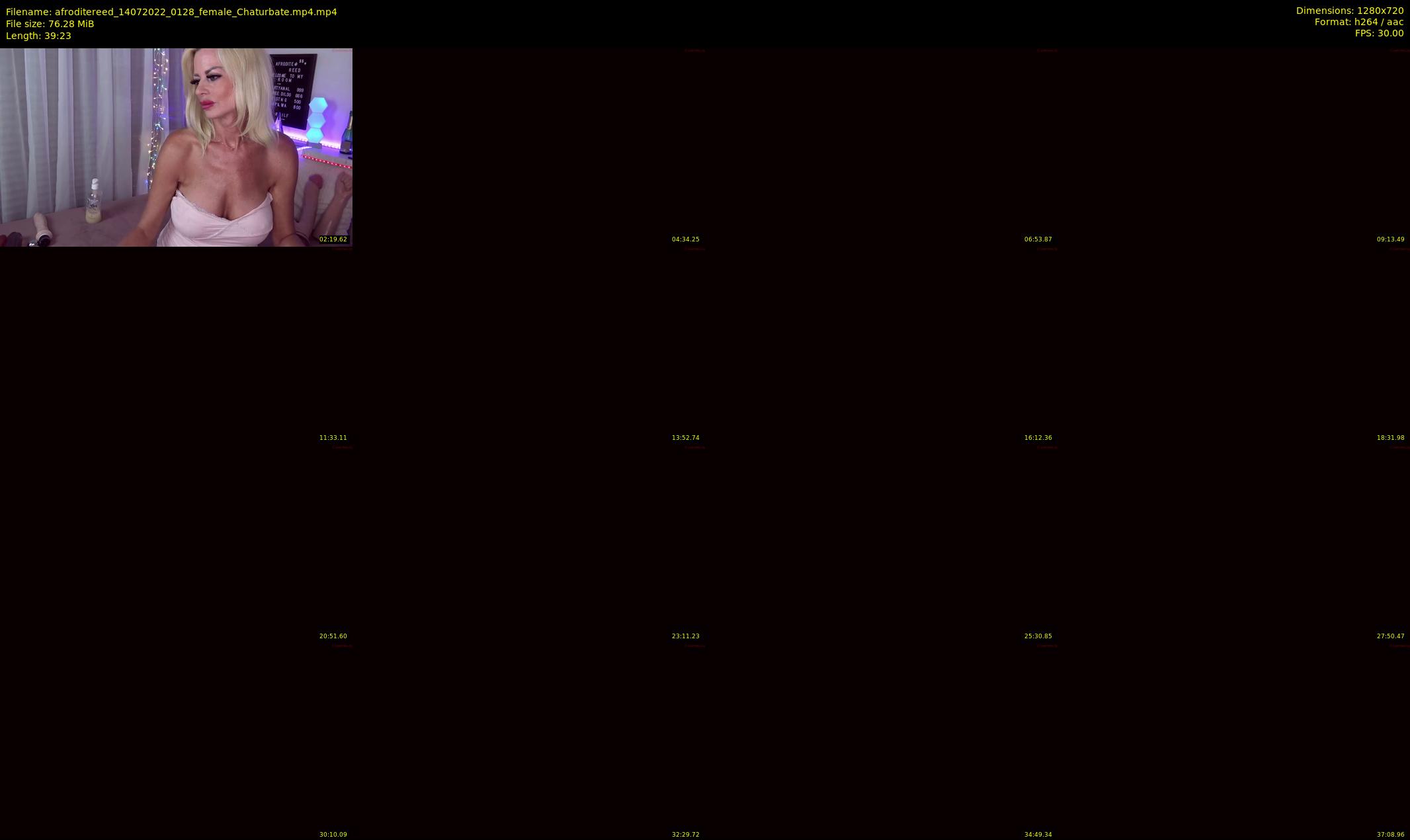 afroditereed — 40 minute Chaturbate female cam show recording, 720p, Jul 14, 2022