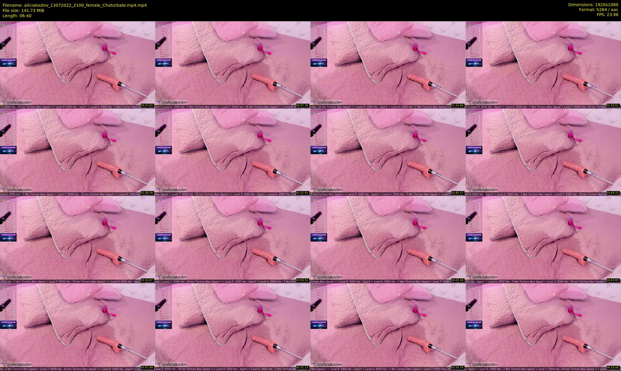 aliciakozlov — 7 minute Chaturbate female cam show recording, 1080p, Jul 13, 2022