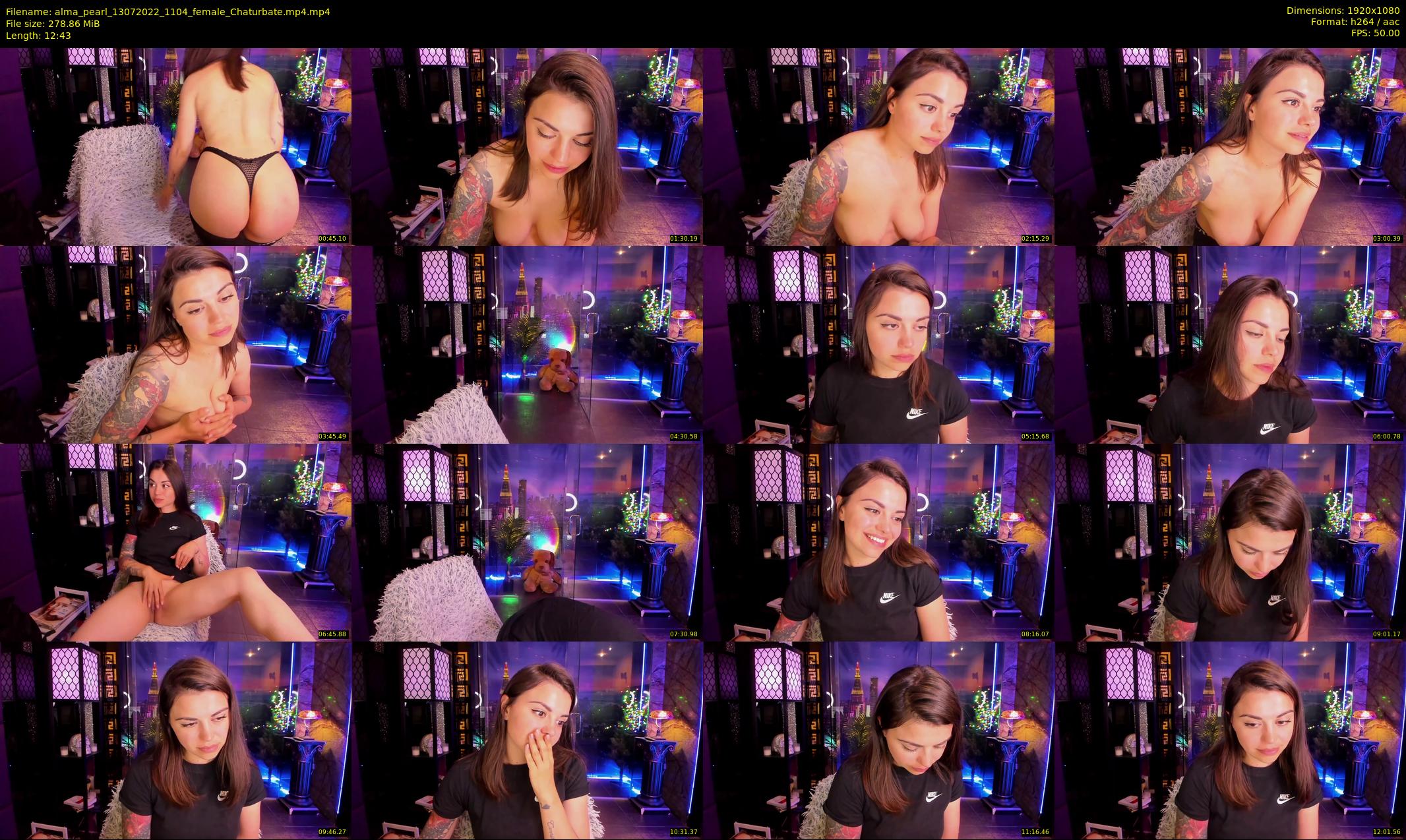 alma_pearl — 13 minute Chaturbate female cam show recording, 1080p, Jul 13, 2022