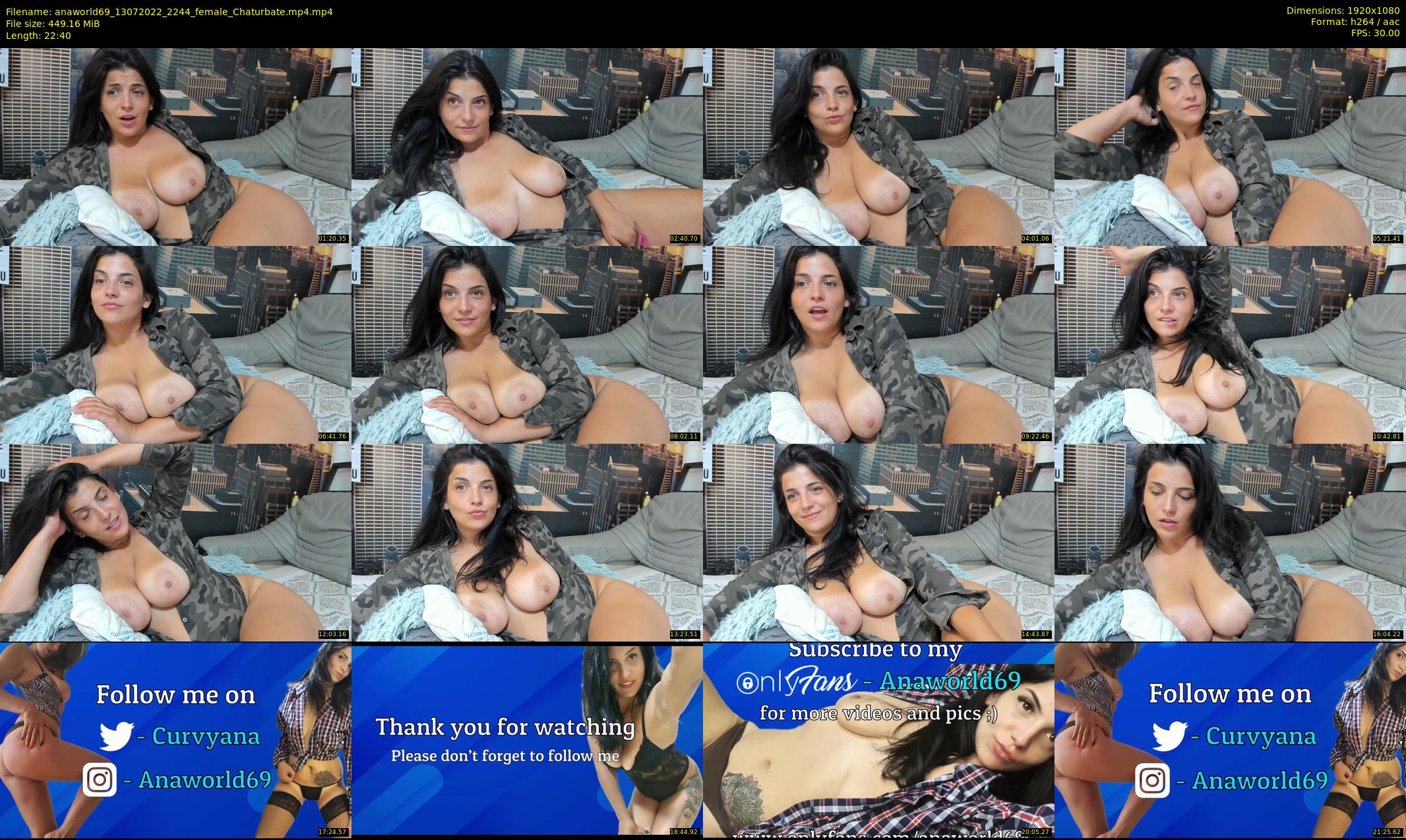 anaworld69 — 23 minute Chaturbate female cam show recording, 1080p, Jul 13, 2022