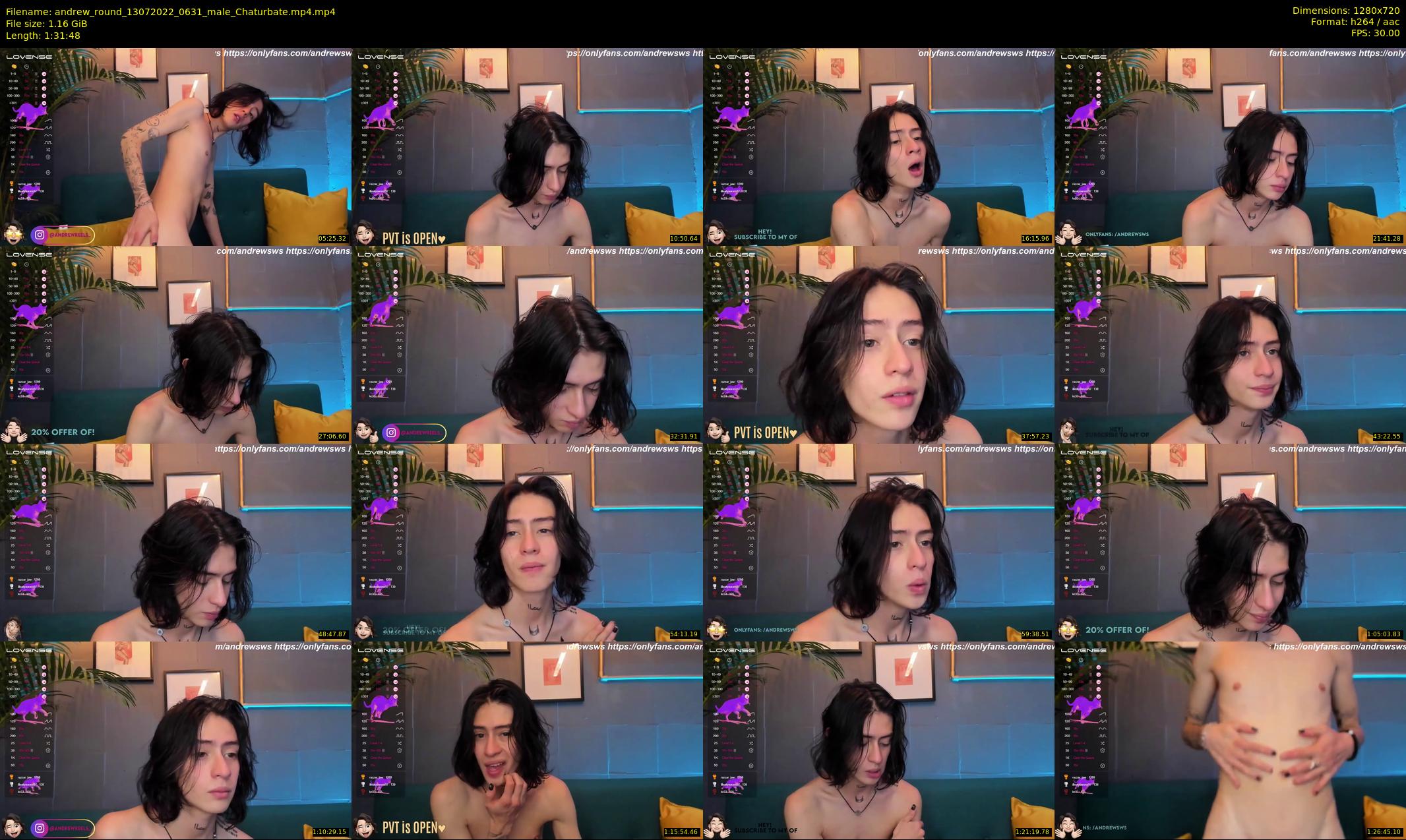 andrew_round — 92 minute Chaturbate male cam show recording, 720p, Jul 13, 2022