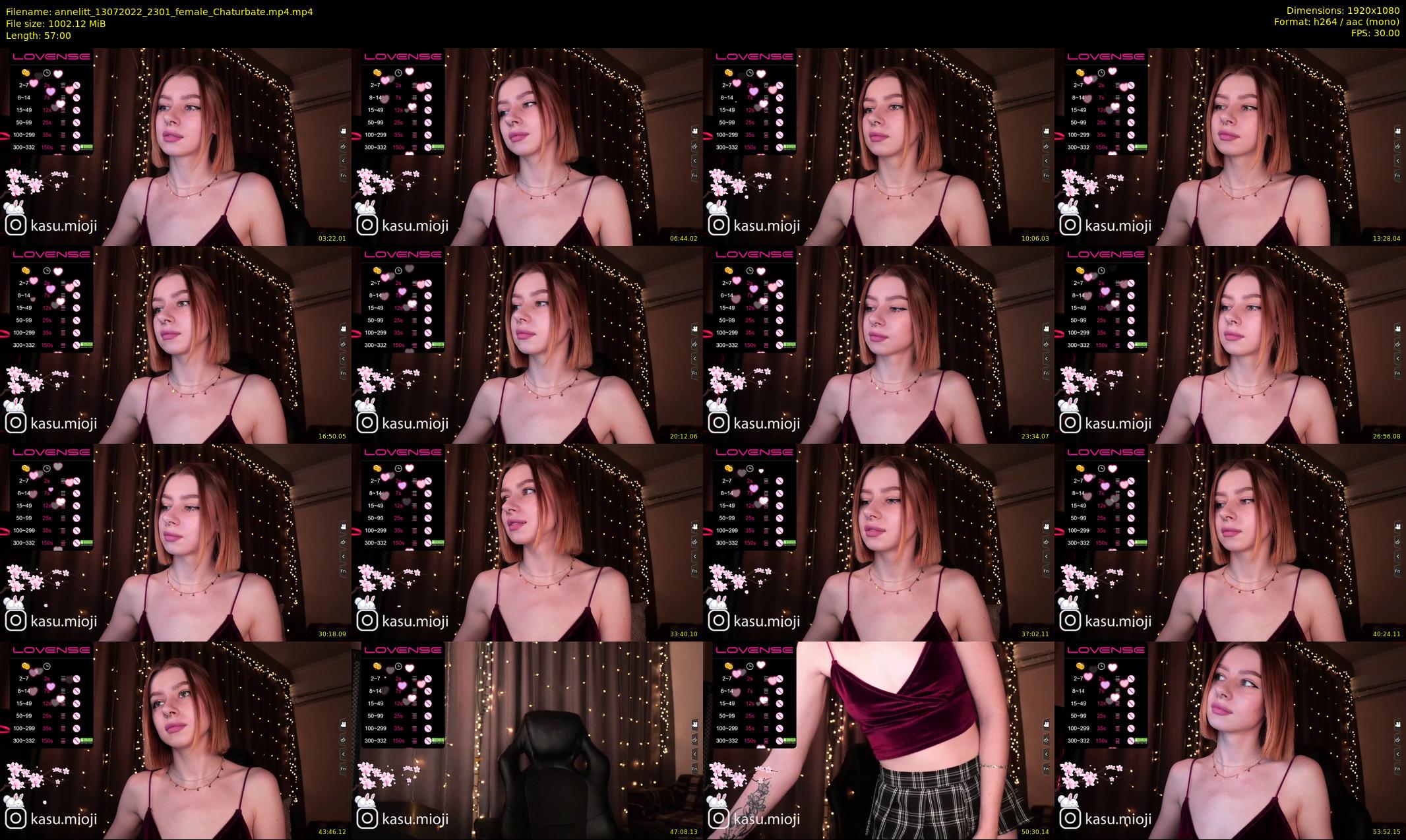 annelitt — 57 minute Chaturbate female cam show recording, 1080p, Jul 13, 2022