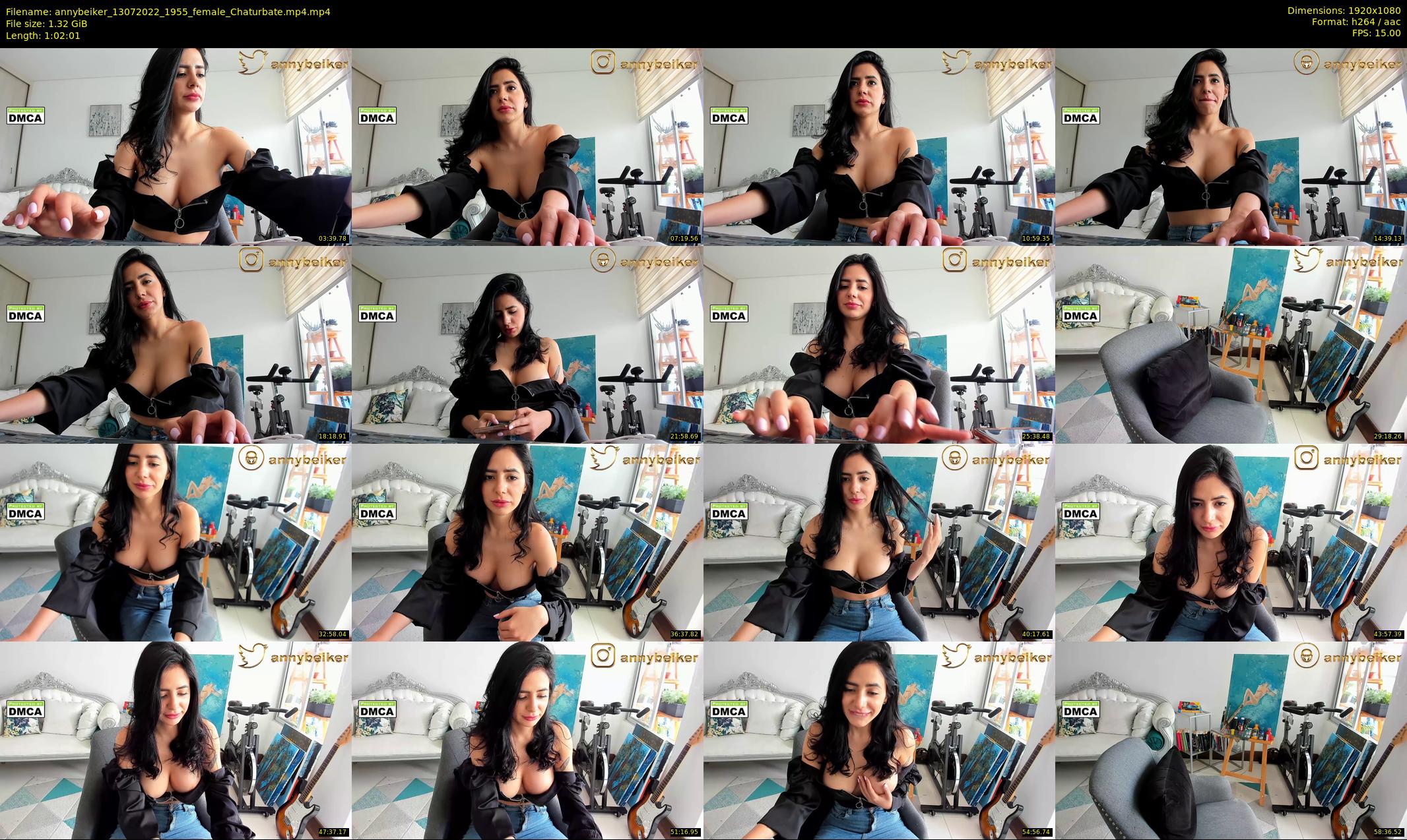 annybeiker — 63 minute Chaturbate female cam show recording, 1080p, Jul 13, 2022