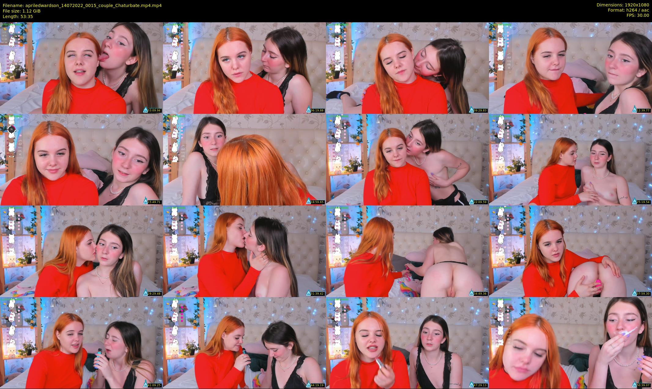 apriledwardson — 54 minute Chaturbate couple cam show recording, 1080p, Jul 14, 2022