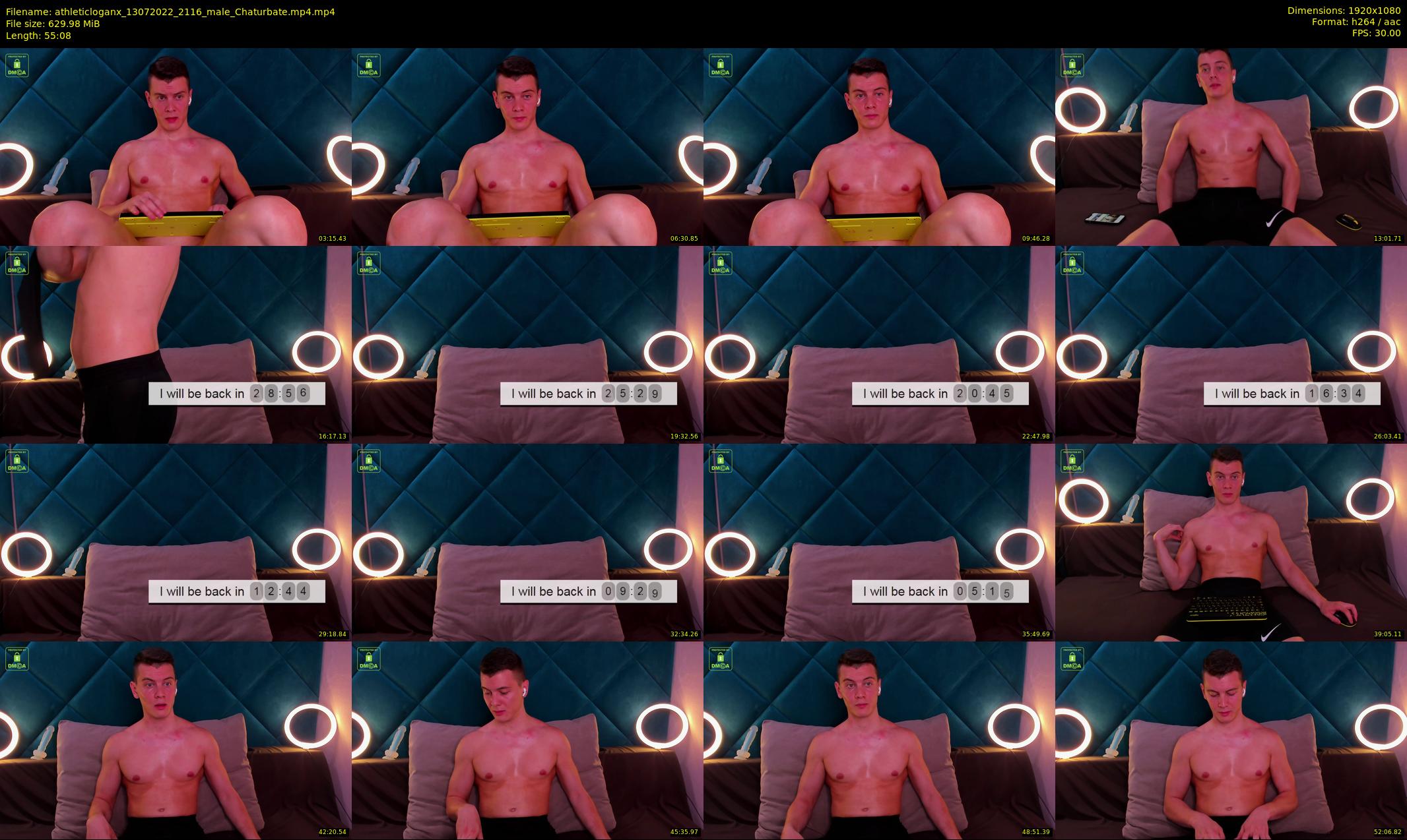athleticloganx — 56 minute Chaturbate male cam show recording, 1080p, Jul 13, 2022