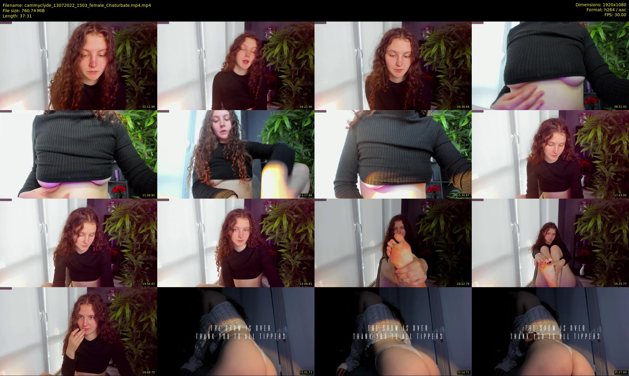 cammyclyde — 38 minute Chaturbate female cam show recording, 1080p, Jul 13, 2022