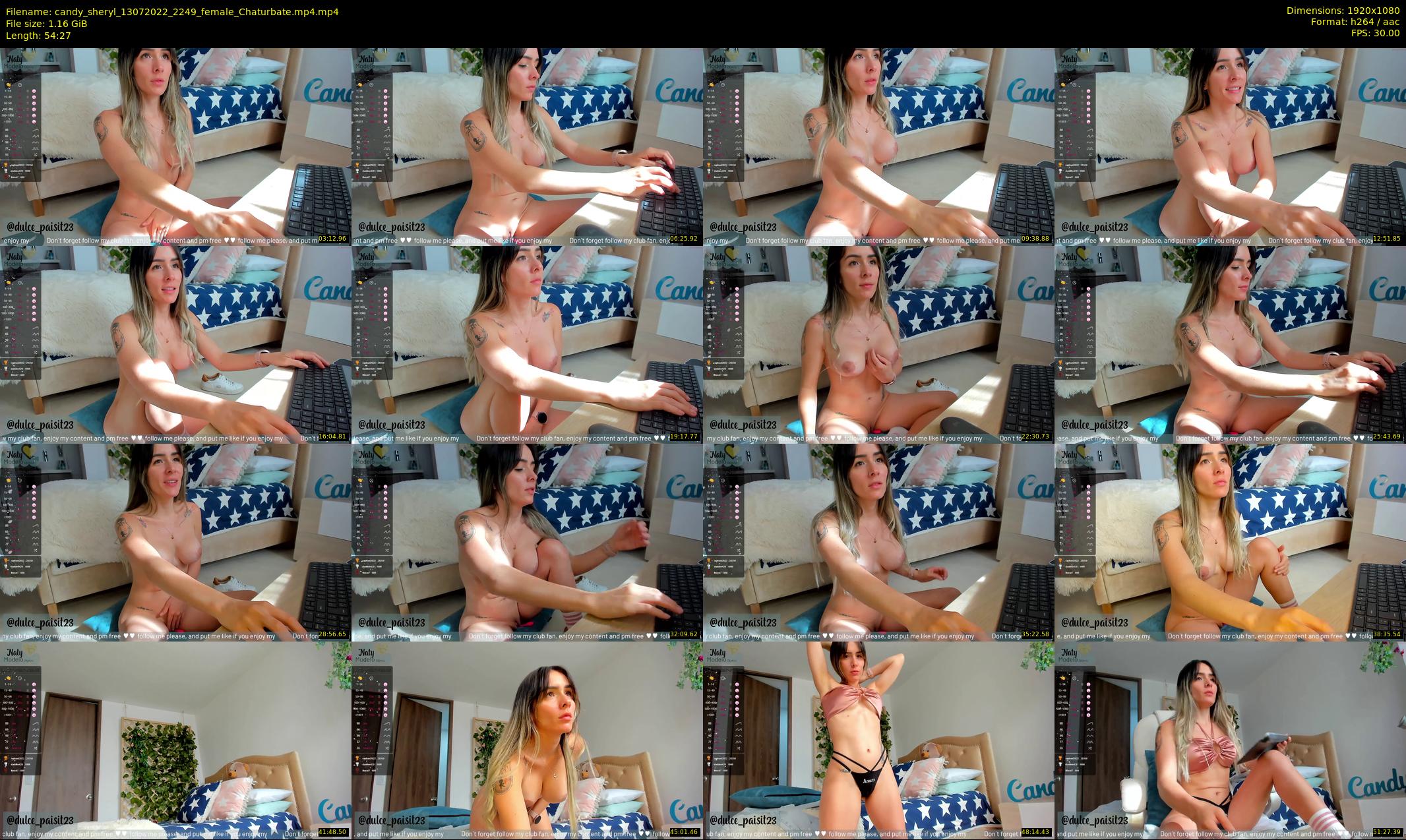 candy_sheryl — 55 minute Chaturbate female cam show recording, 1080p, Jul 13, 2022
