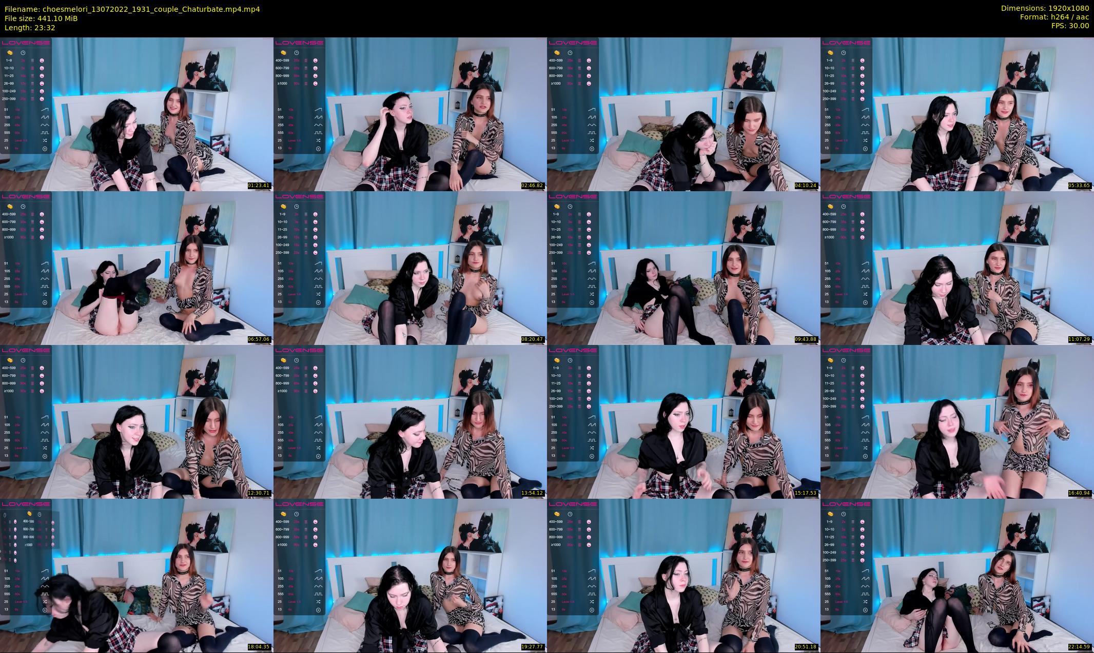 choesmelori — 24 minute Chaturbate couple cam show recording, 1080p, Jul 13, 2022