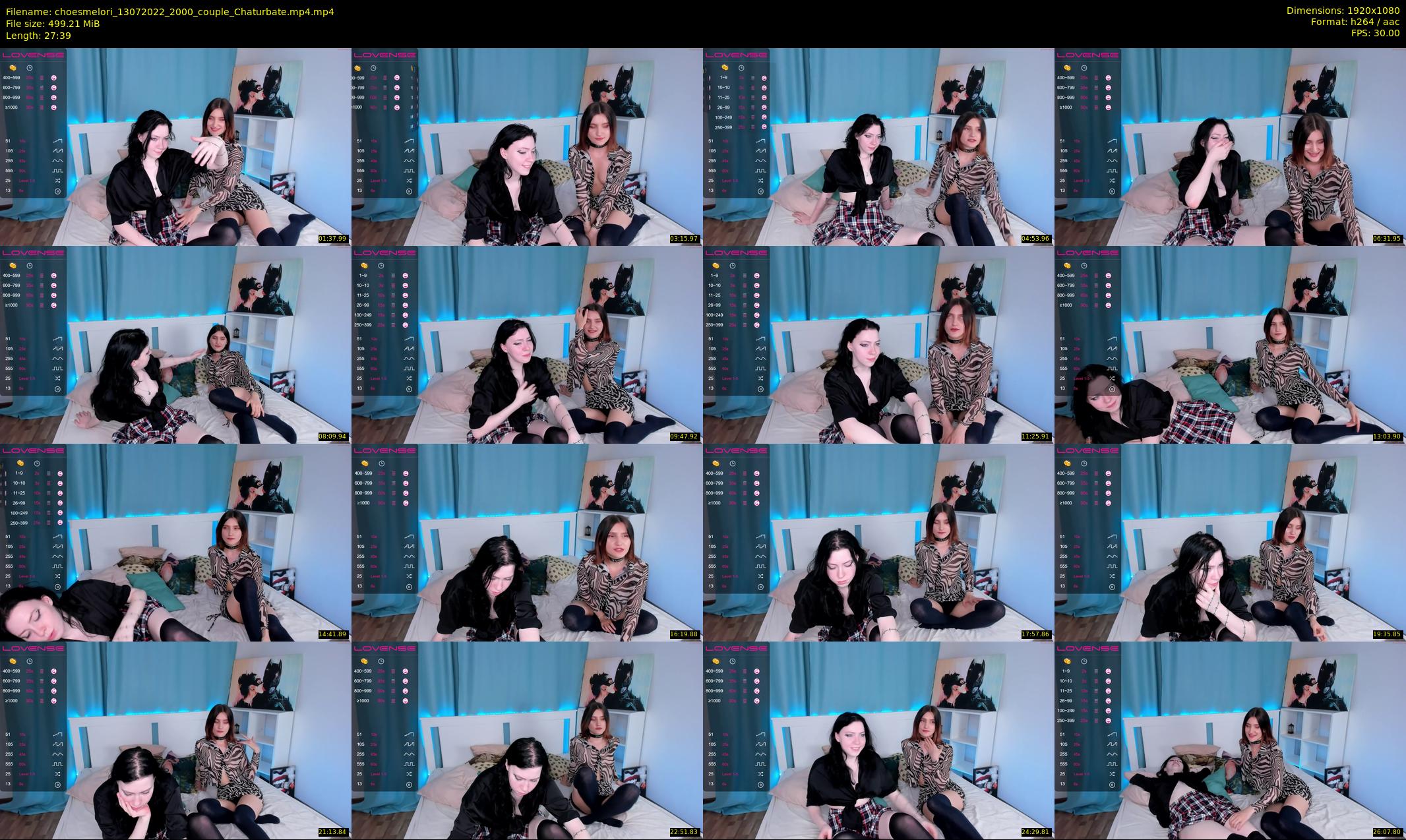 choesmelori — 28 minute Chaturbate couple cam show recording, 1080p, Jul 13, 2022