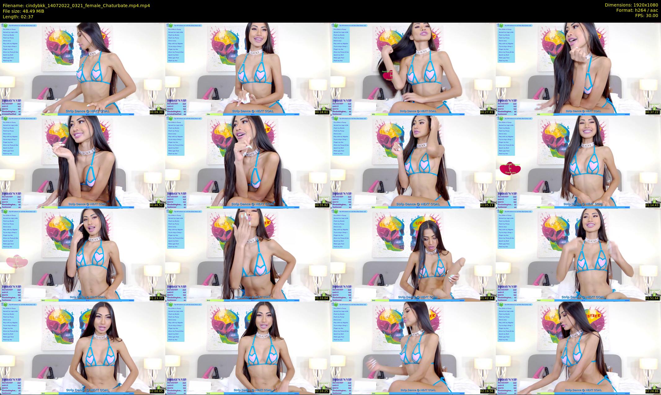 cindybkk — 3 minute Chaturbate female cam show recording, 1080p, Jul 14, 2022