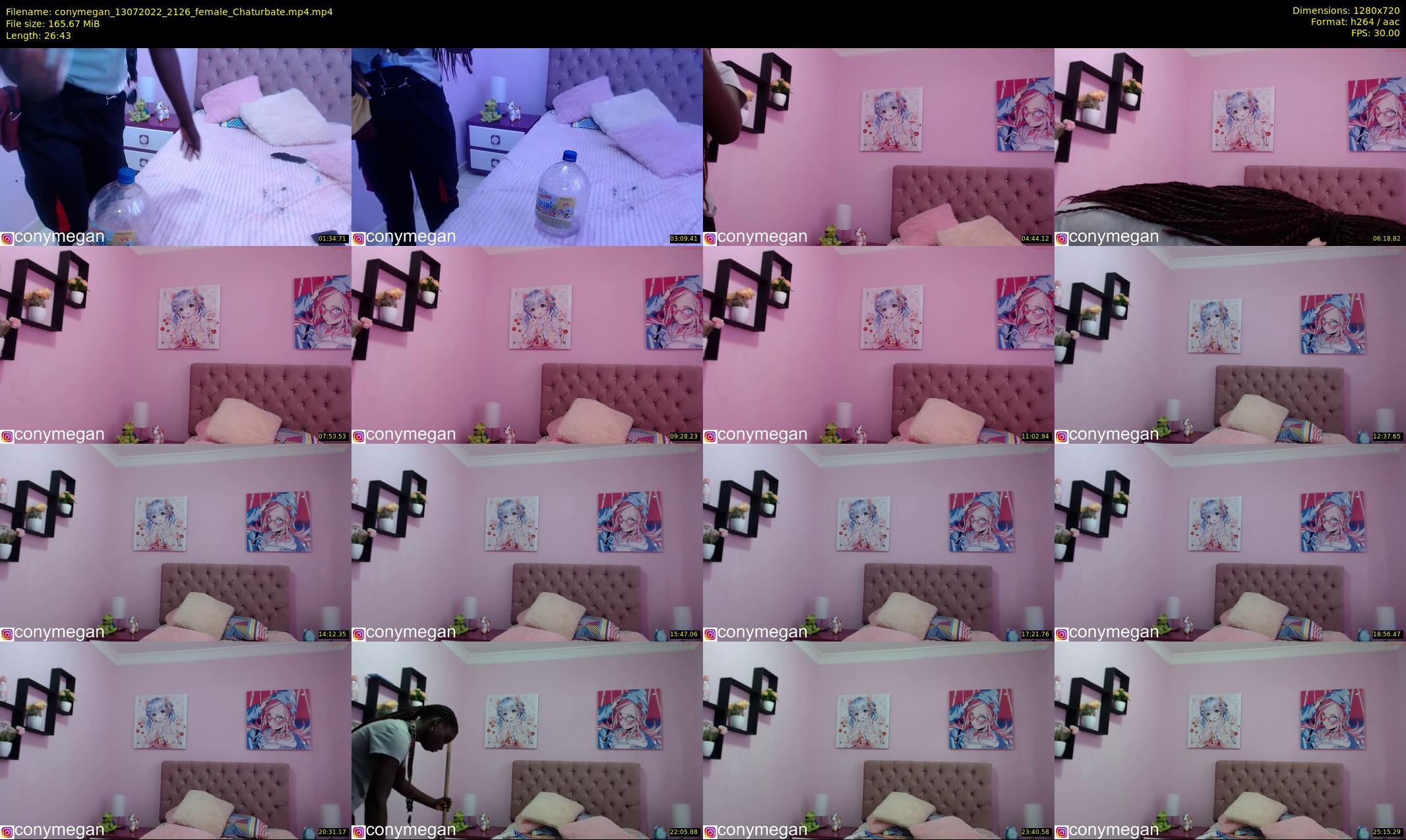 conymegan — 27 minute Chaturbate female cam show recording, 720p, Jul 13, 2022