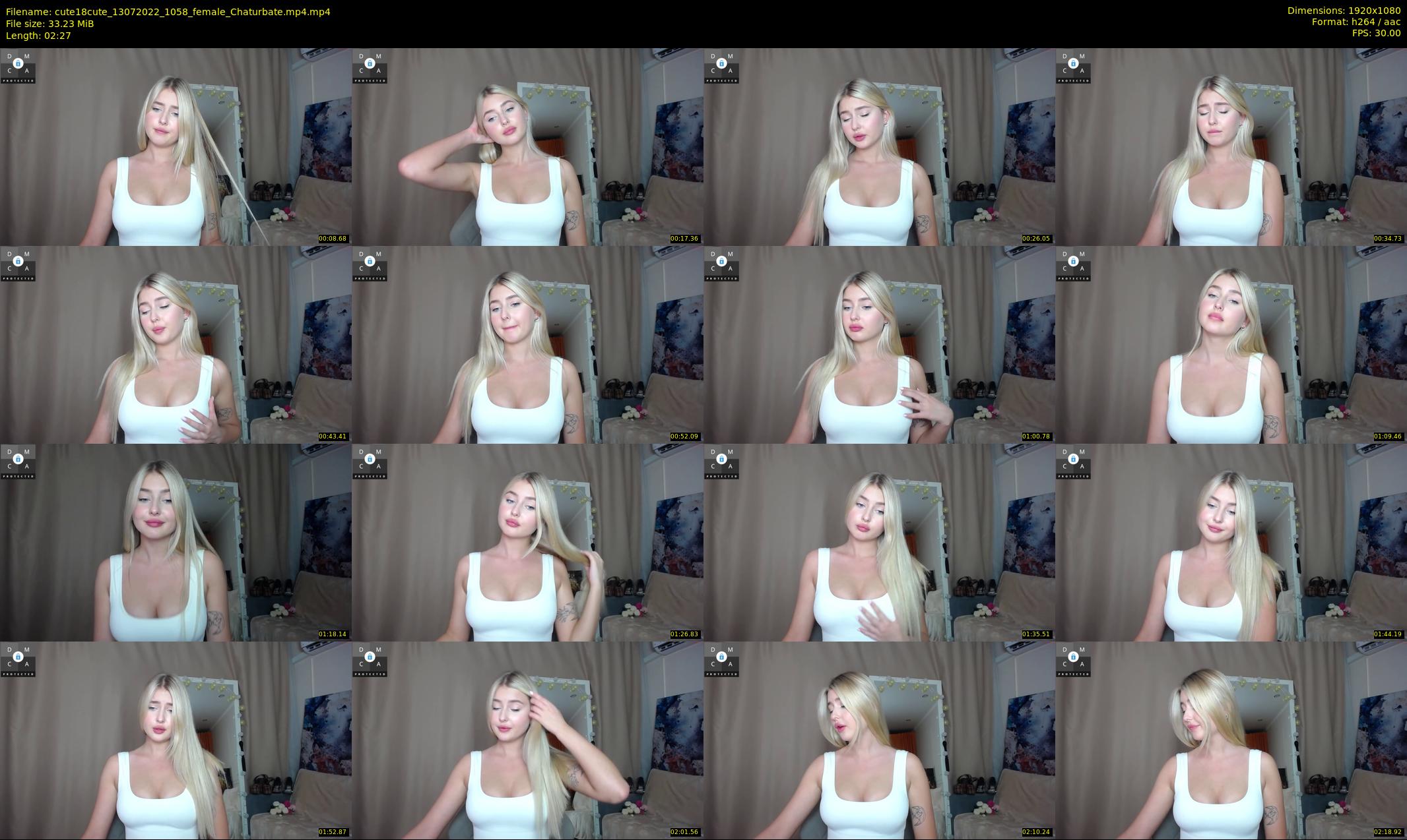 cute18cute — 3 minute Chaturbate female cam show recording, 1080p, Jul 13, 2022