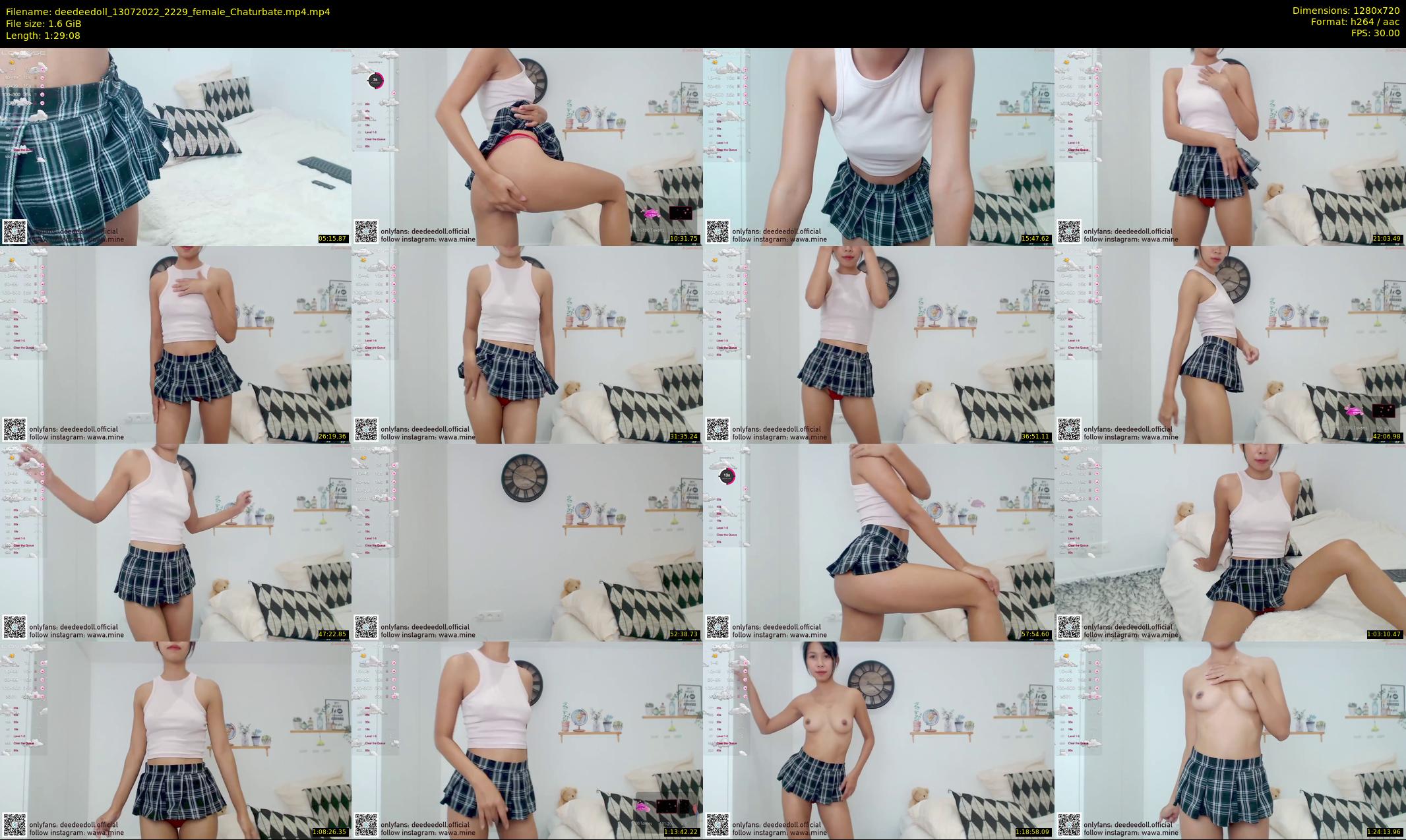 deedeedoll — 90 minute Chaturbate female cam show recording, 720p, Jul 13, 2022