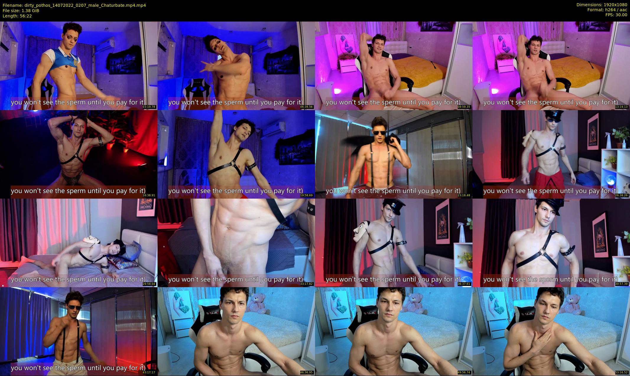 dirty_pothos — 57 minute Chaturbate male cam show recording, 1080p, Jul 14, 2022