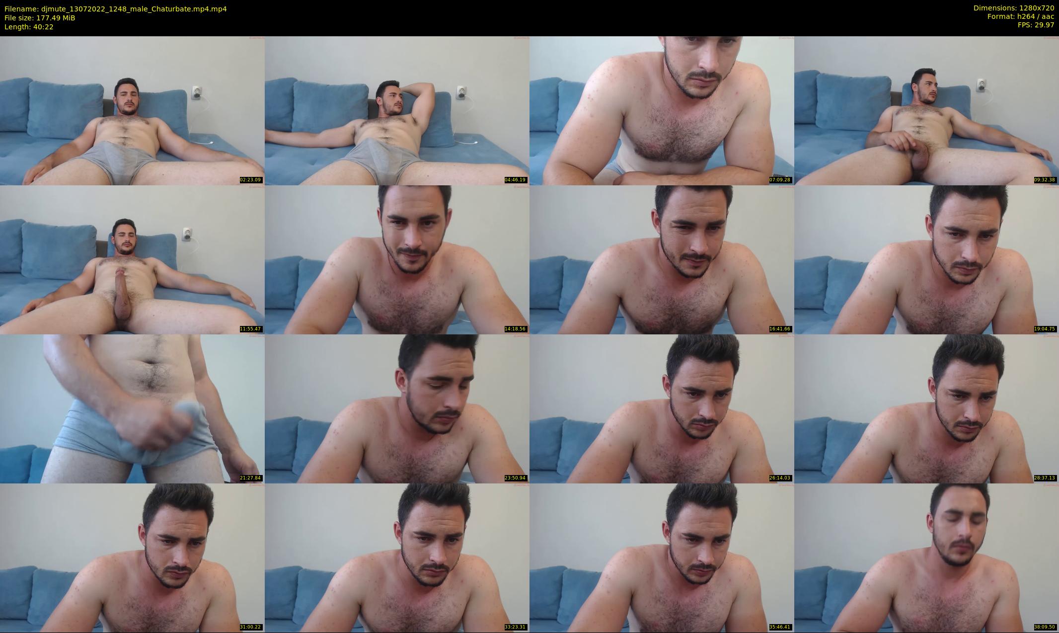 djmute — 41 minute Chaturbate male cam show recording, 720p, Jul 13, 2022