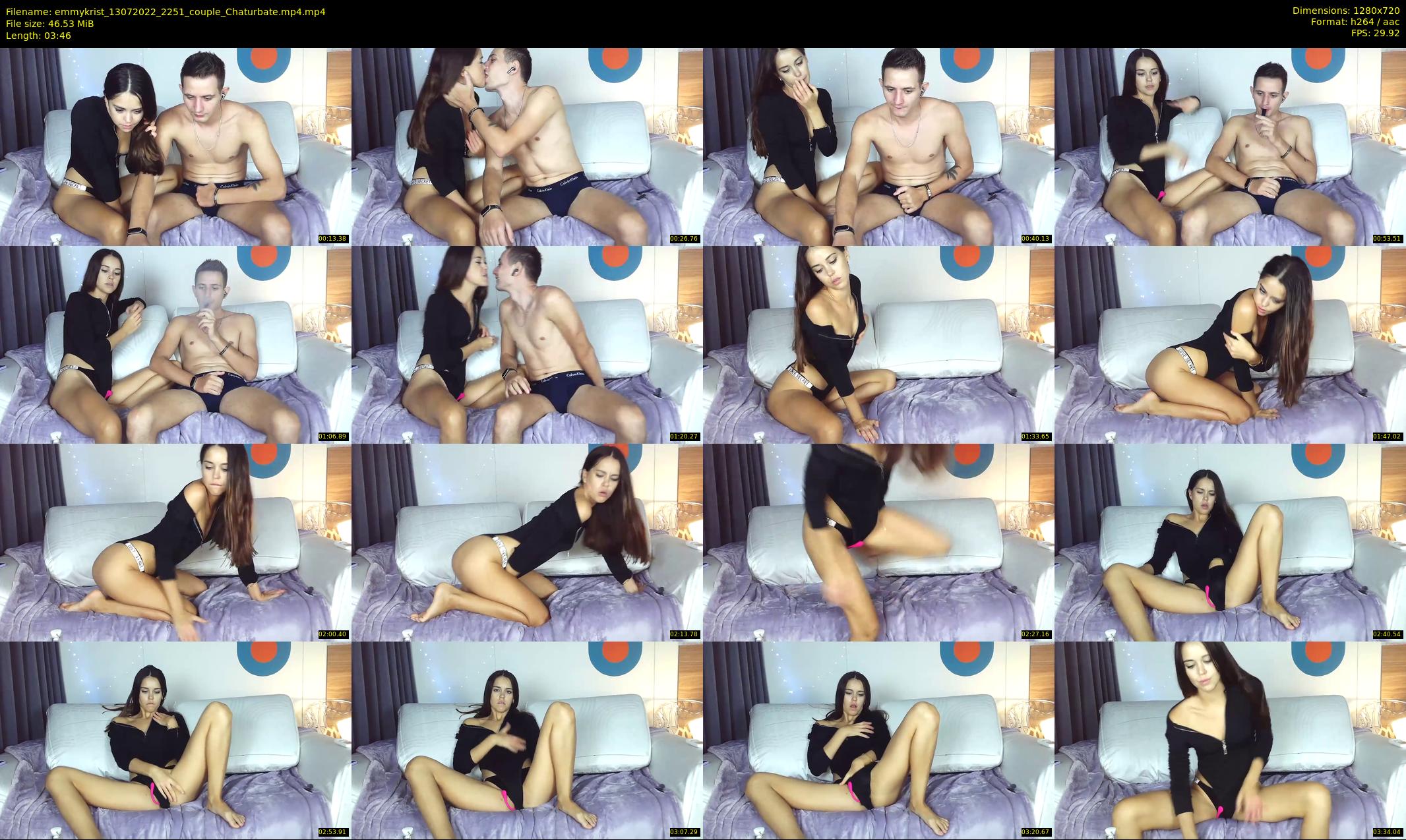 emmykrist — 4 minute Chaturbate couple cam show recording, 720p, Jul 13, 2022