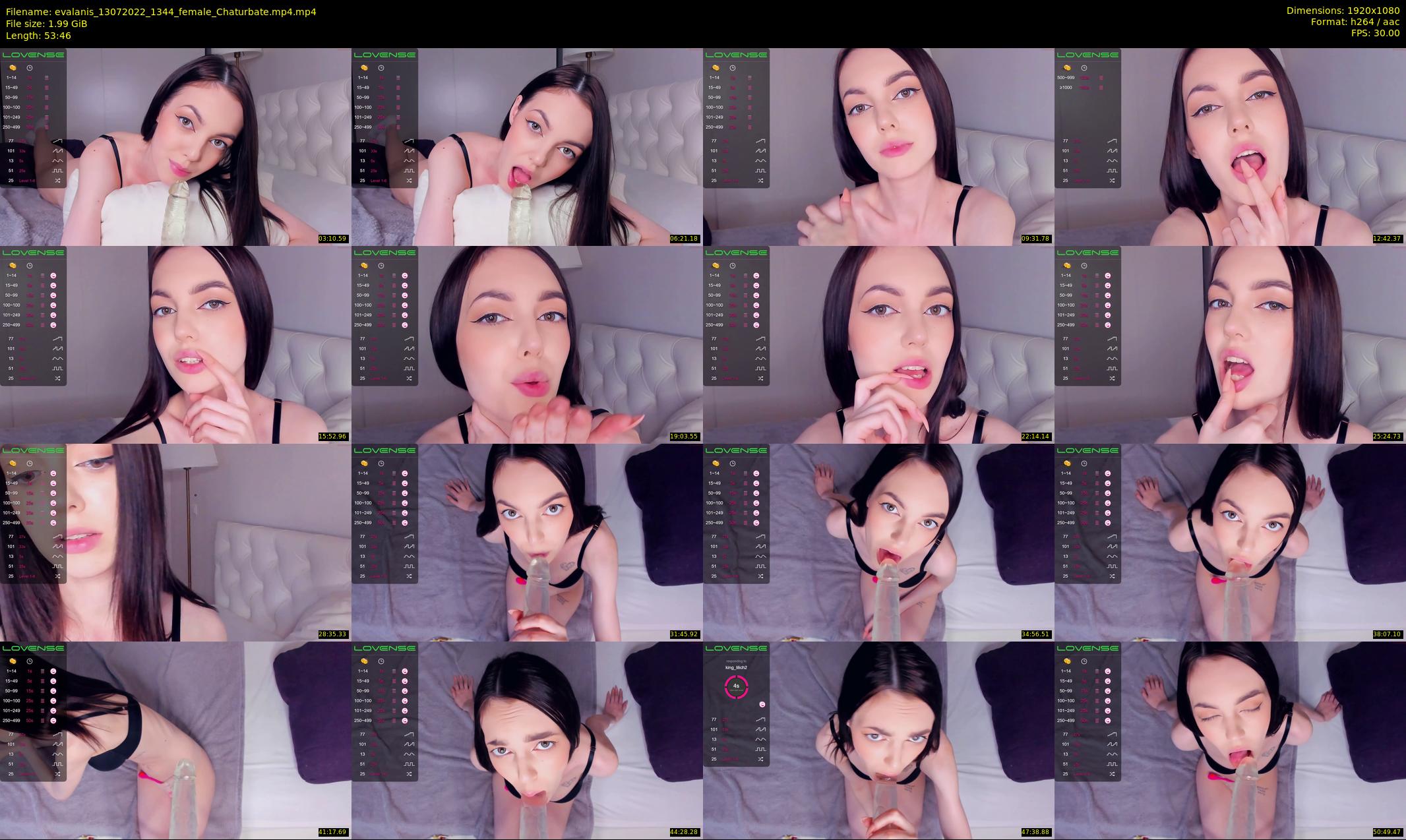 evalanis — 54 minute Chaturbate couple cam show recording, 1080p, Jul 13, 2022