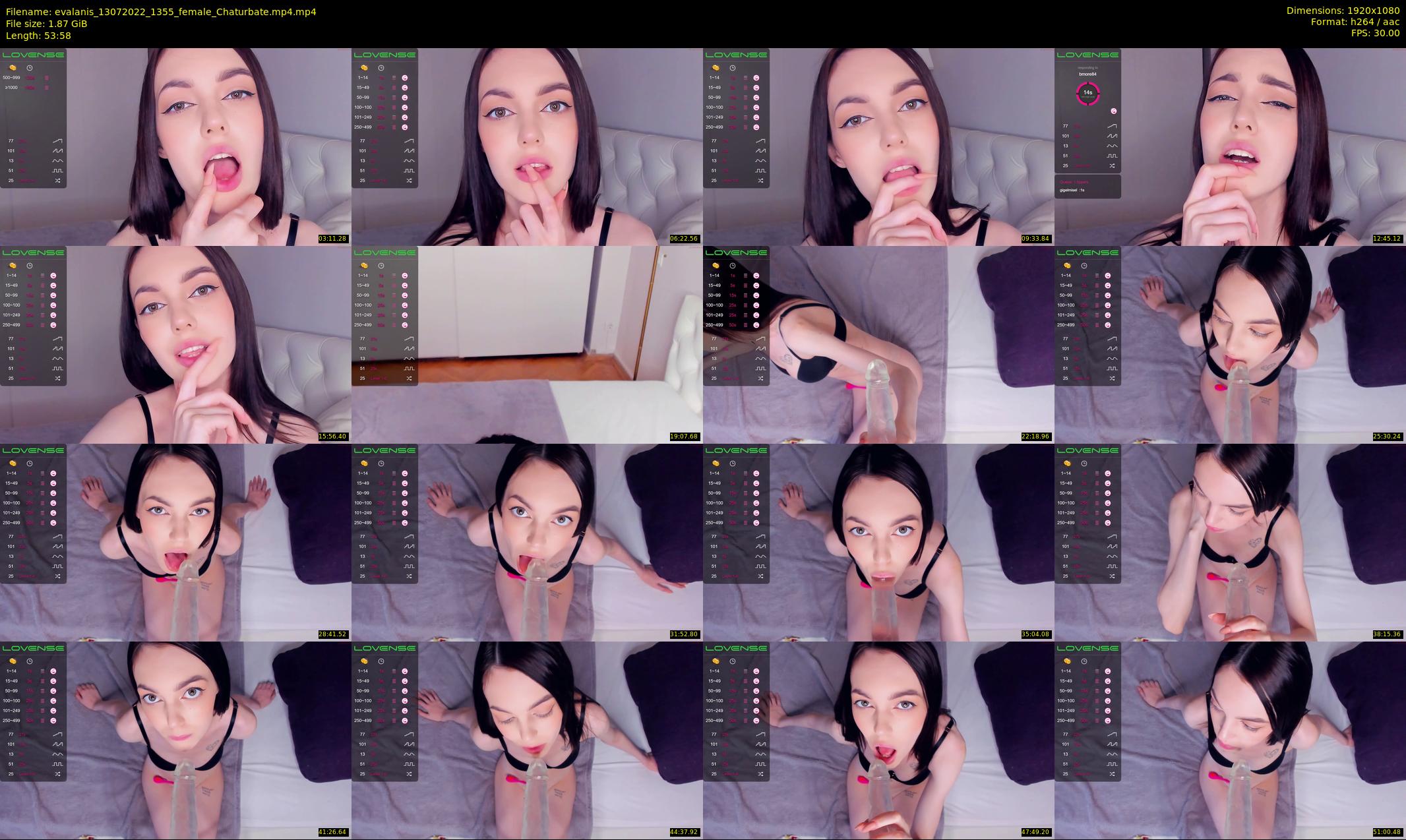 evalanis — 54 minute Chaturbate couple cam show recording, 1080p, Jul 13, 2022