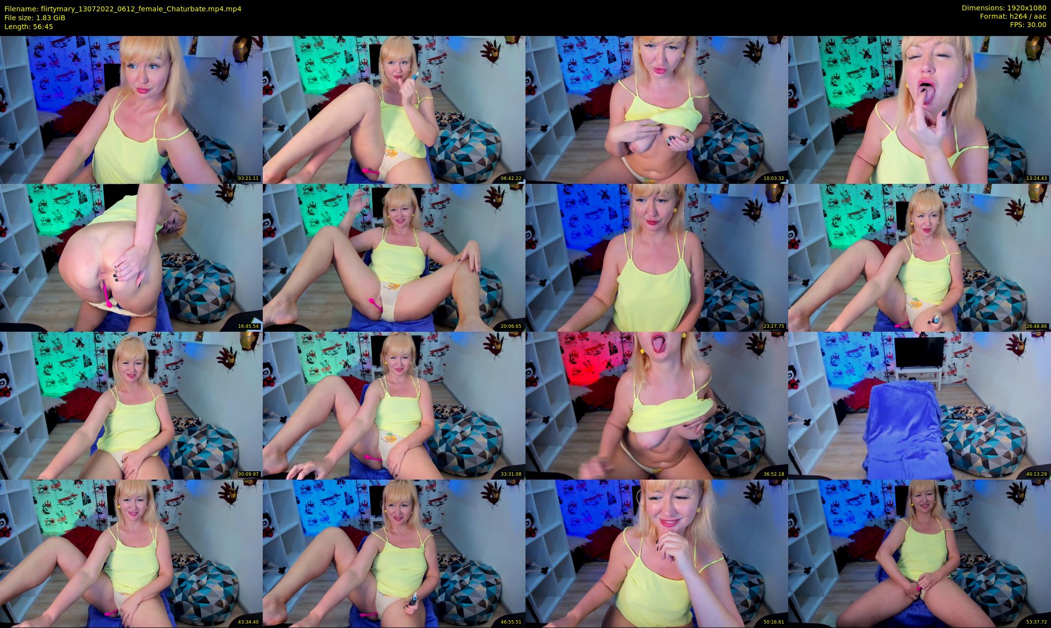 flirtymary — 57 minute Chaturbate female cam show recording, 1080p, Jul 13, 2022