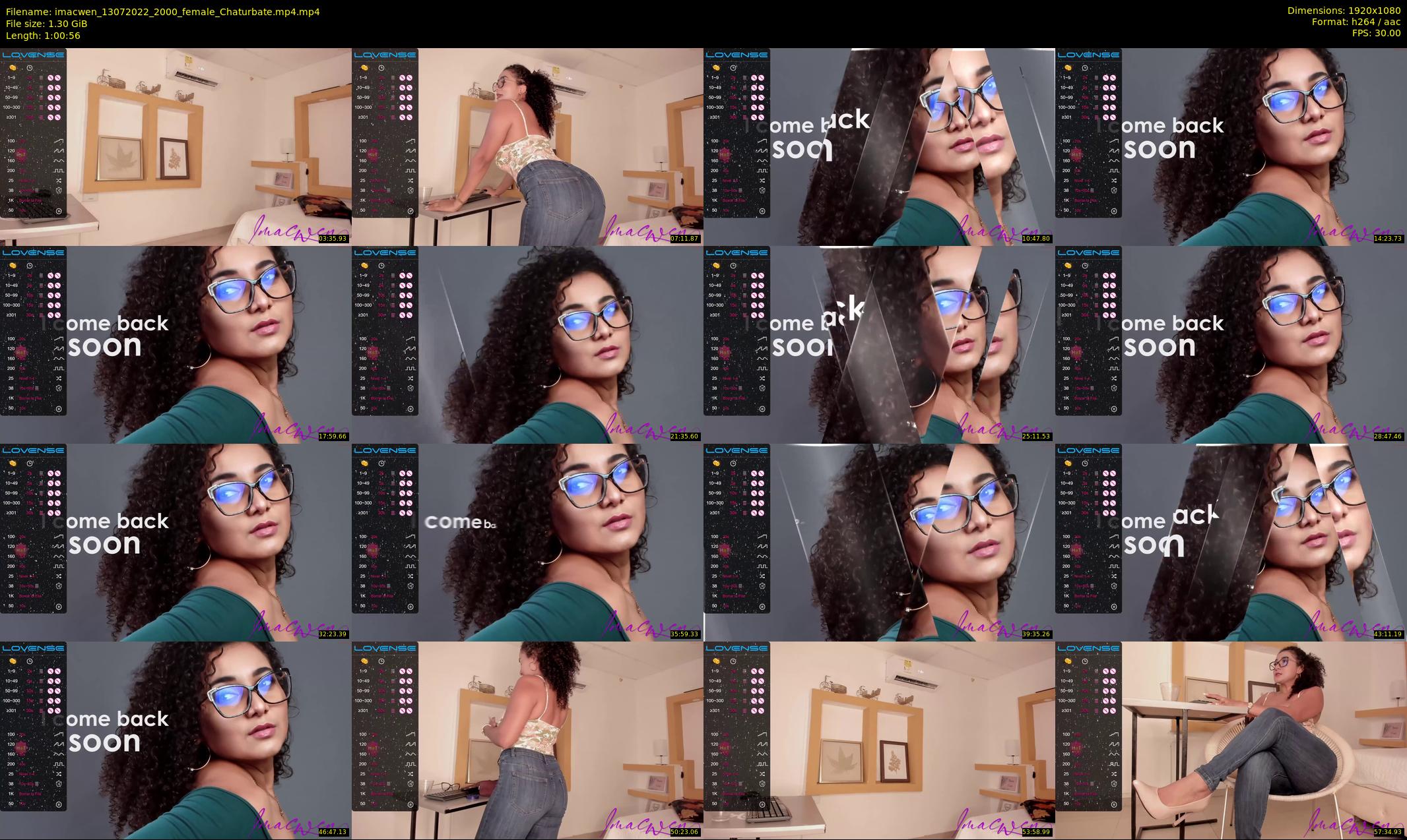 imacwen — 61 minute Chaturbate female cam show recording, 1080p, Jul 13, 2022