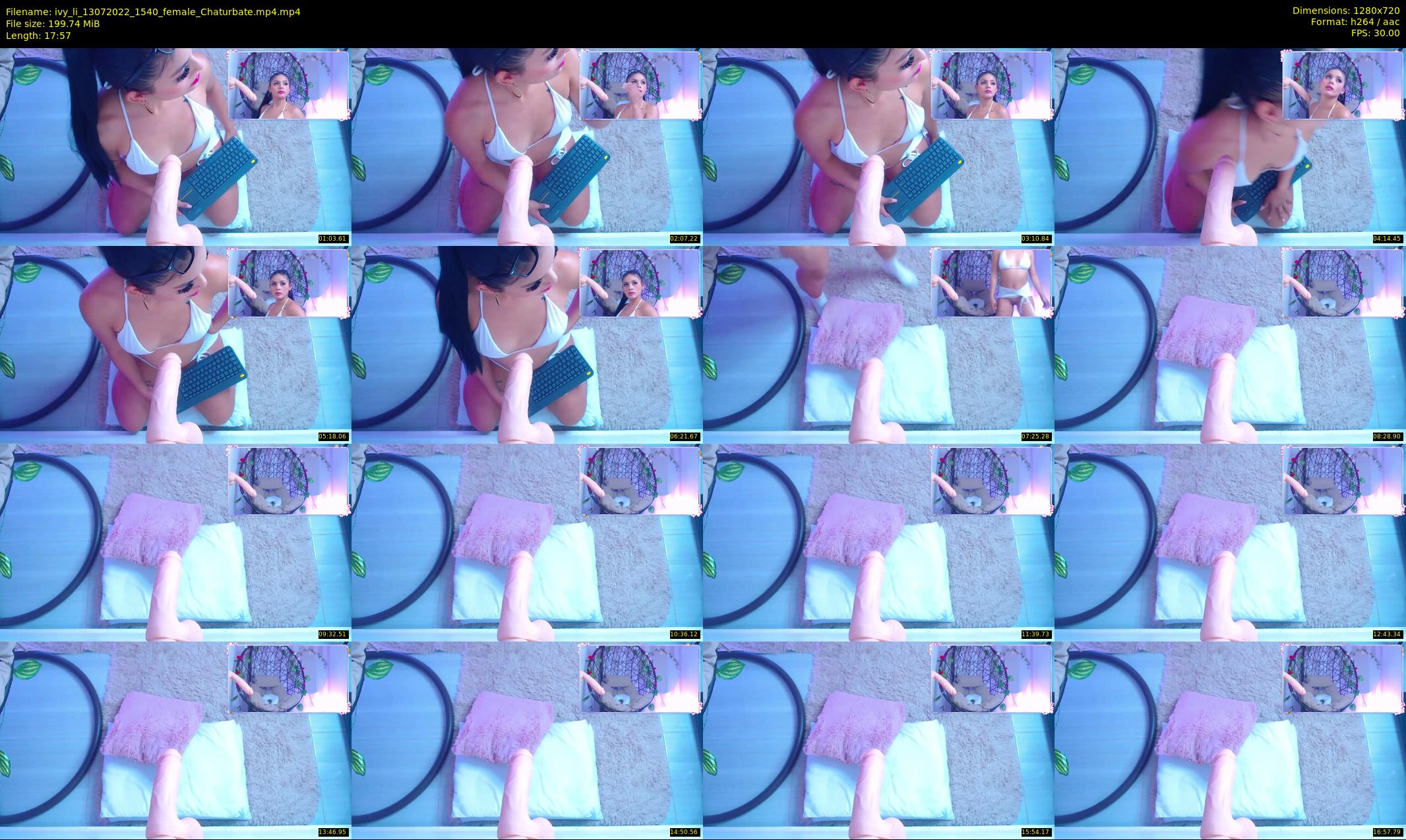 ivy_li — 18 minute Chaturbate female cam show recording, 720p, Jul 13, 2022