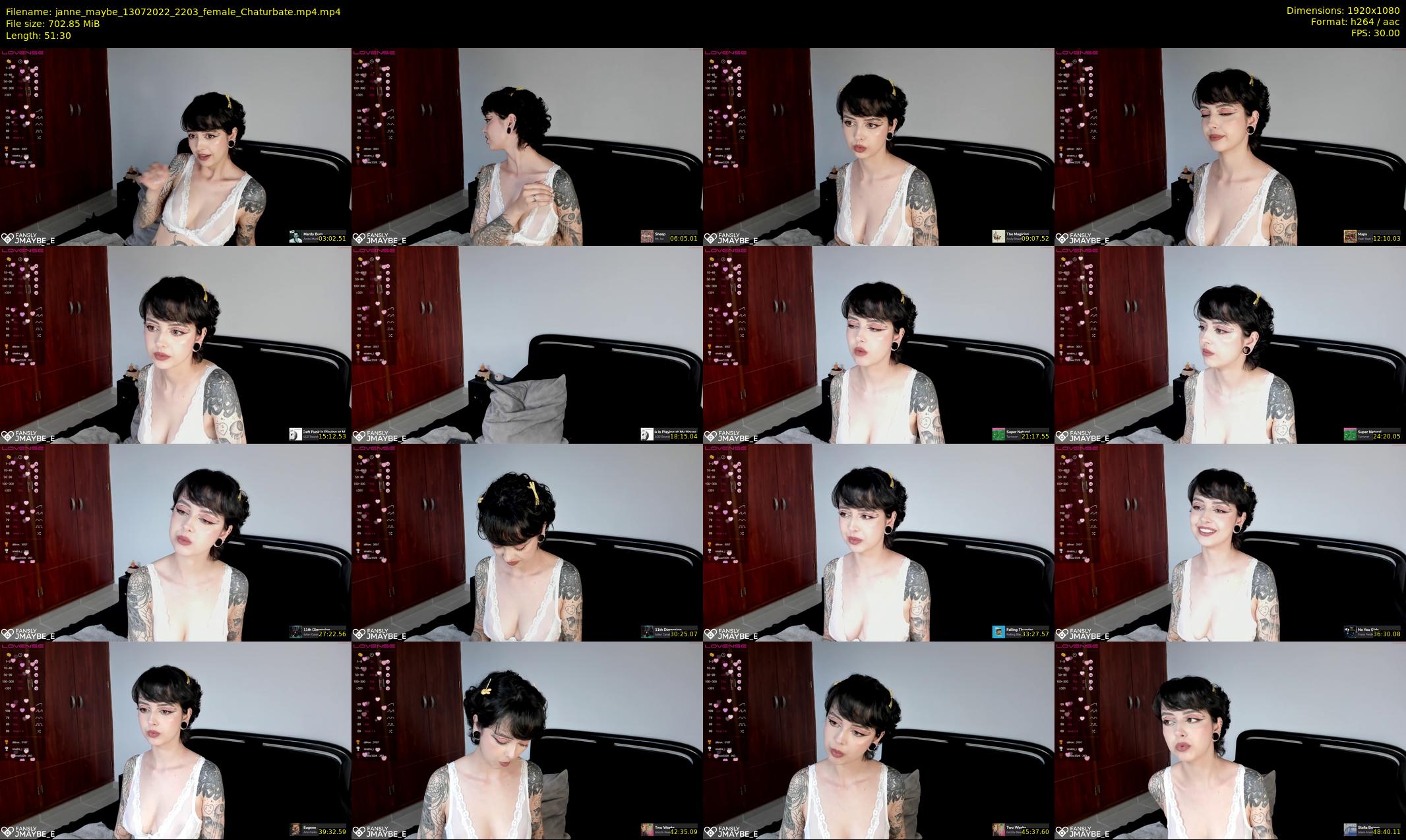 janne_maybe — 52 minute Chaturbate female cam show recording, 1080p, Jul 13, 2022