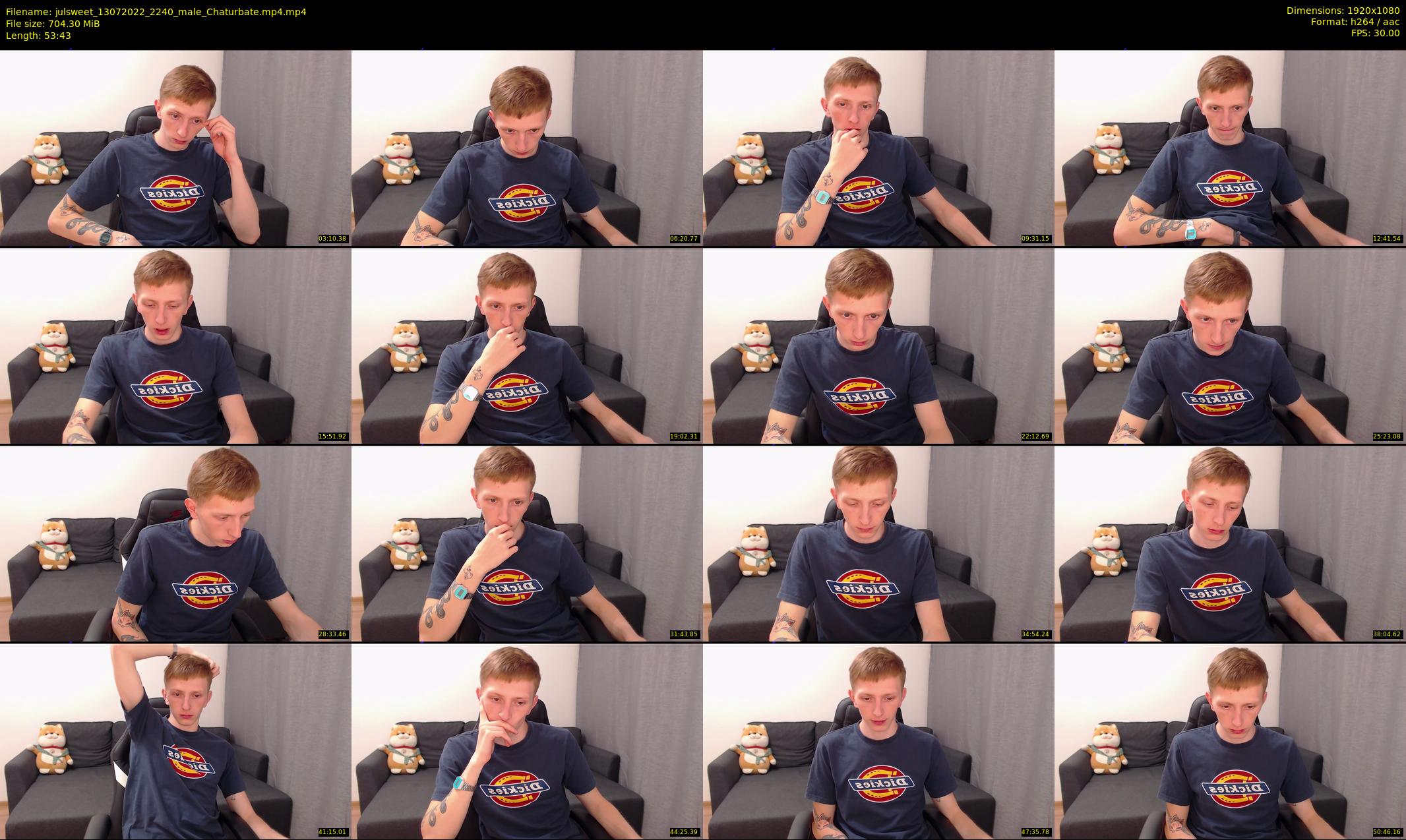 julsweet — 54 minute Chaturbate male cam show recording, 1080p, Jul 13, 2022