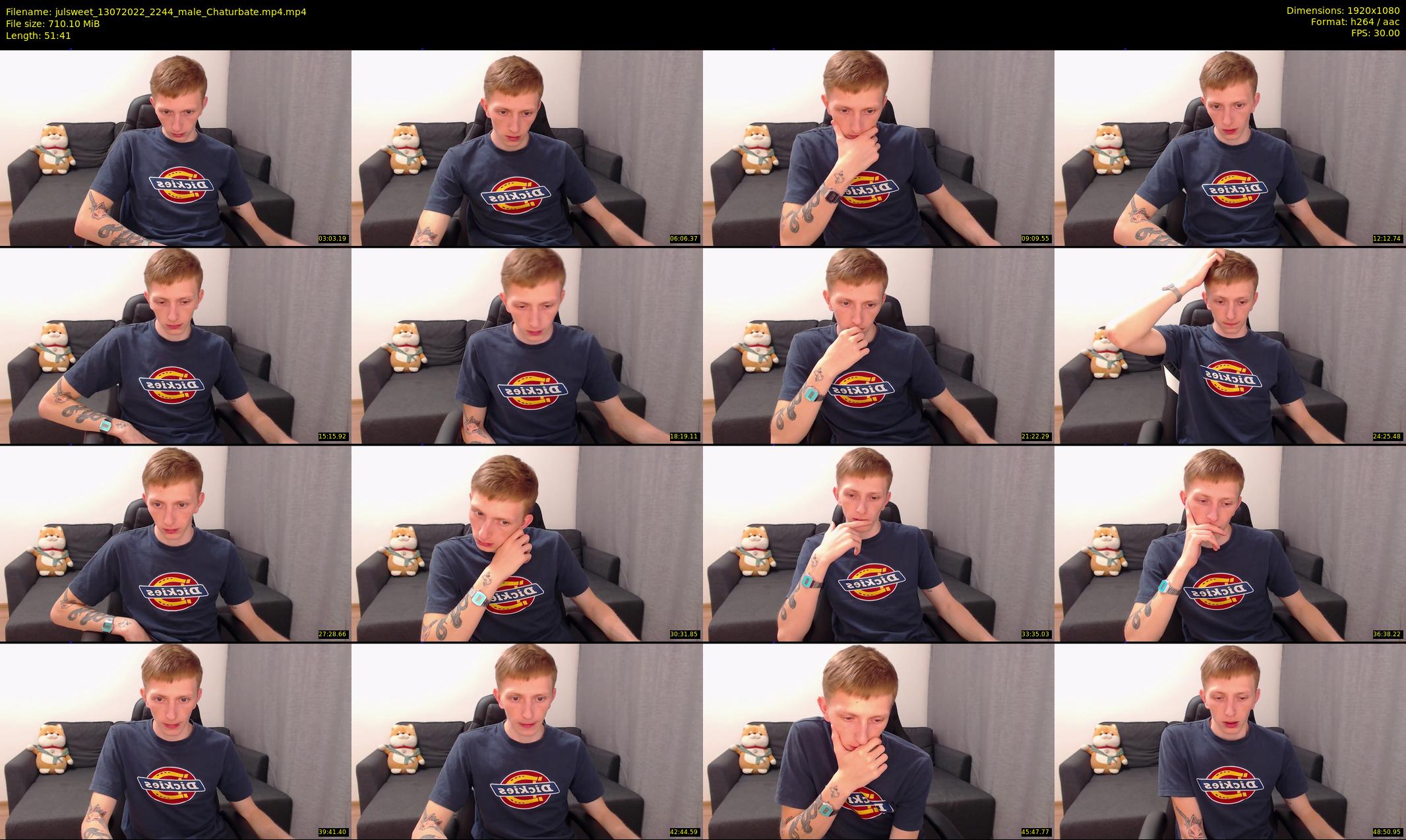 julsweet — 52 minute Chaturbate male cam show recording, 1080p, Jul 13, 2022