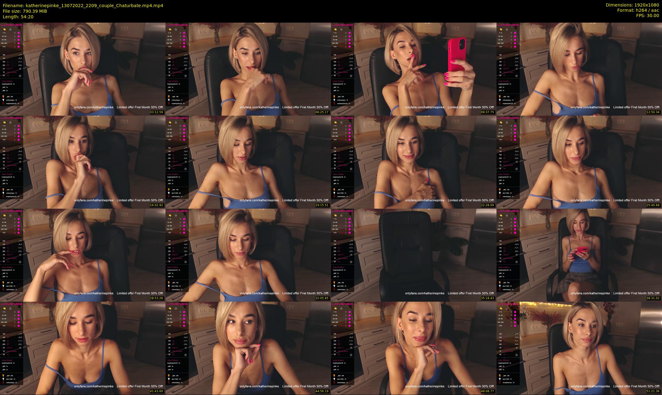 katherinepinke — 55 minute Chaturbate female cam show recording, 1080p, Jul 13, 2022