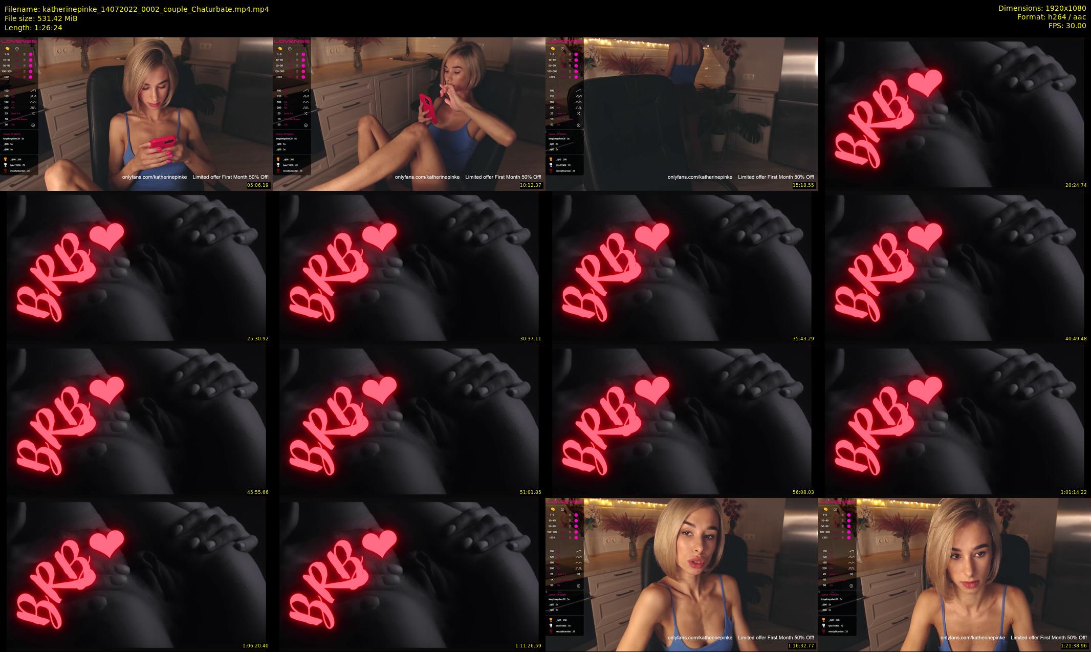katherinepinke — 87 minute Chaturbate female cam show recording, 1080p, Jul 14, 2022
