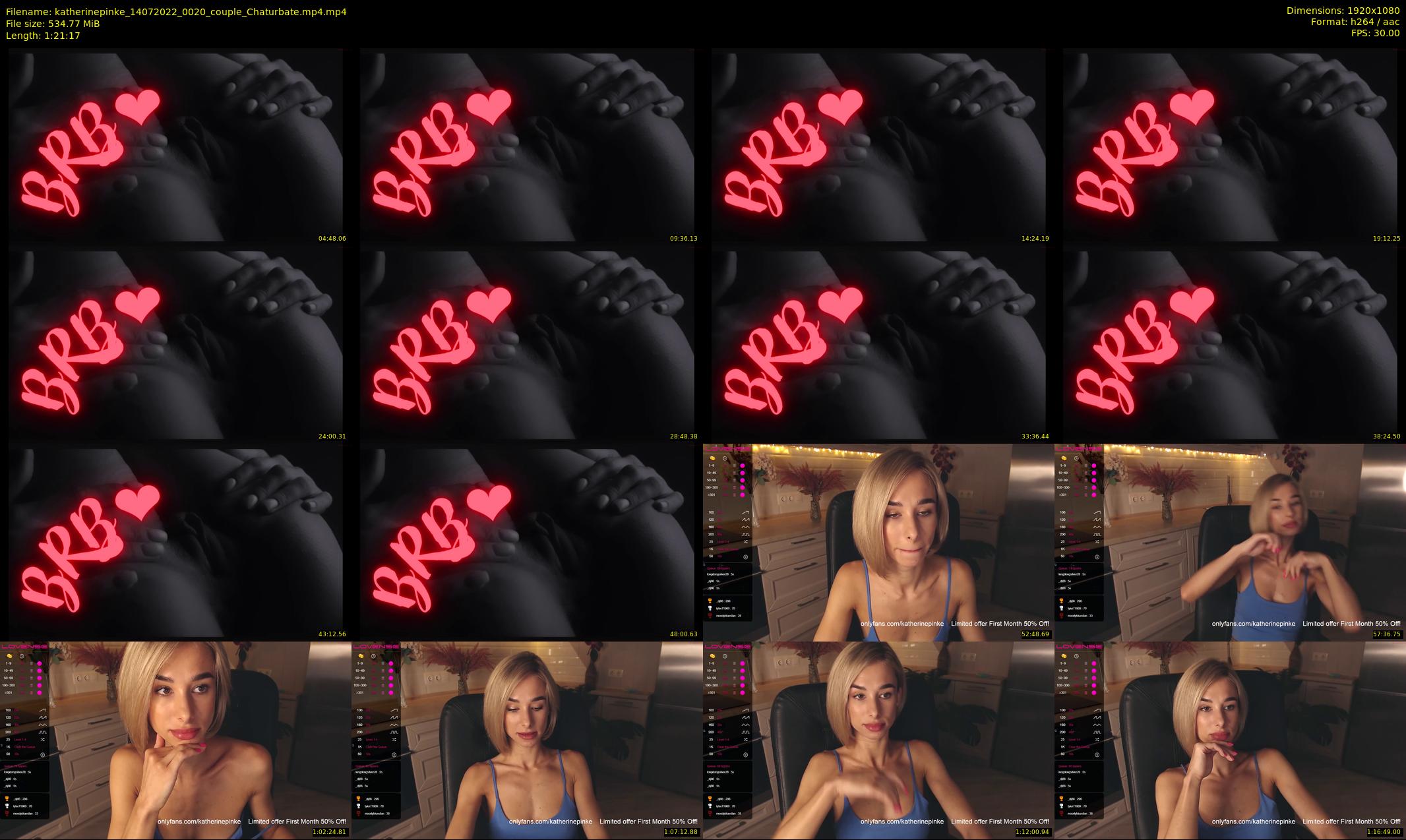 katherinepinke — 82 minute Chaturbate female cam show recording, 1080p, Jul 14, 2022