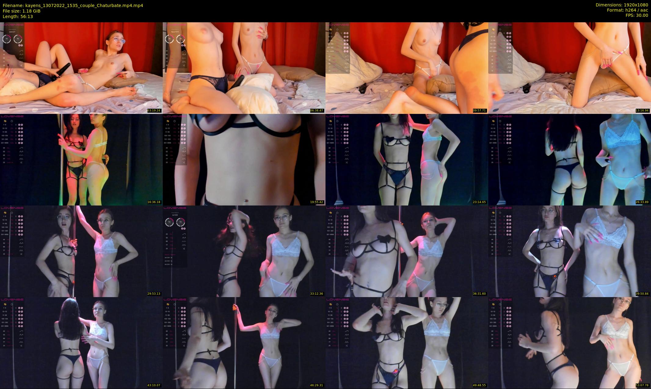 kayens — 57 minute Chaturbate couple cam show recording, 1080p, Jul 13, 2022