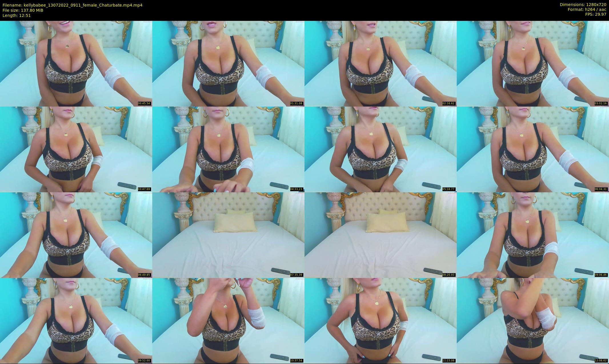 kellybabee — 13 minute Chaturbate female cam show recording, 720p, Jul 13, 2022