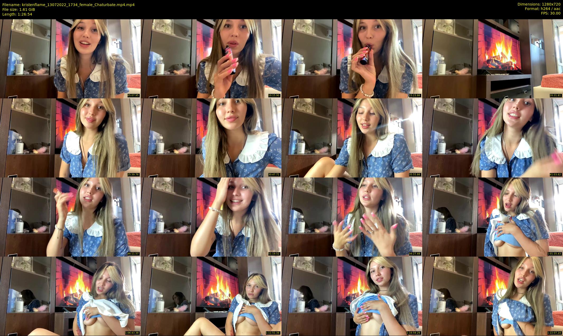 kristenflame — 87 minute Chaturbate couple cam show recording, 720p, Jul 13, 2022