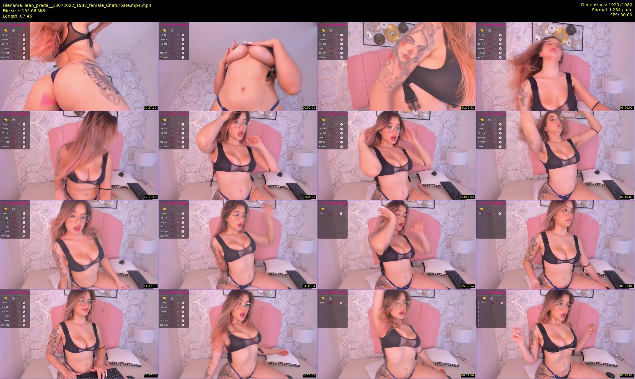 leah_prada_ — 8 minute Chaturbate female cam show recording, 1080p, Jul 13, 2022