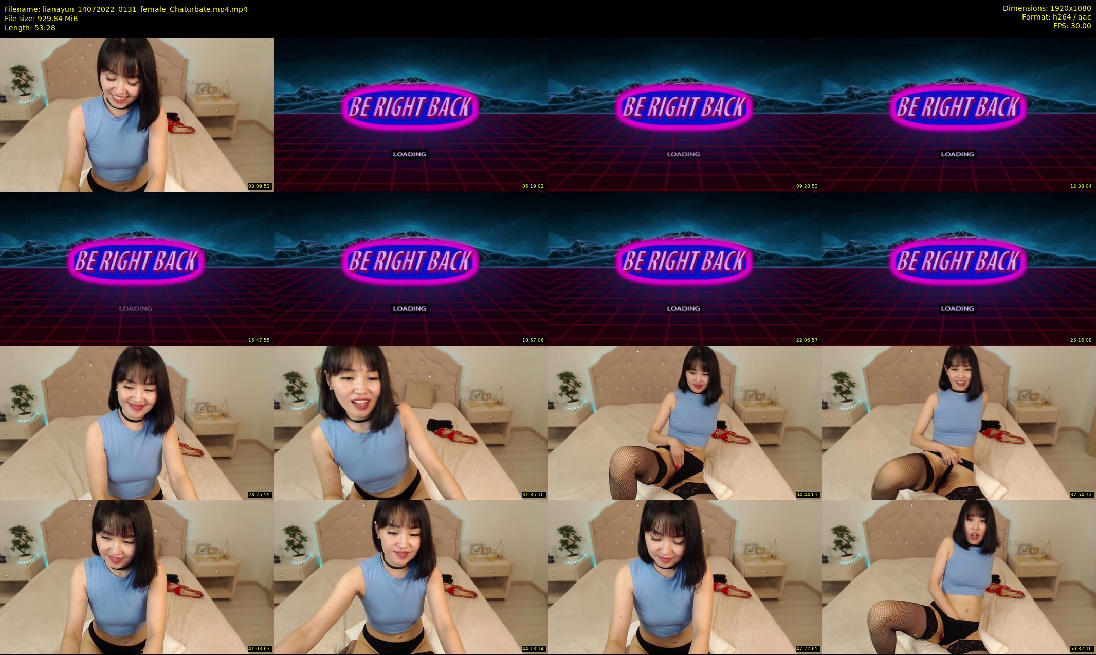 lianayun — 54 minute Chaturbate female cam show recording, 1080p, Jul 14, 2022