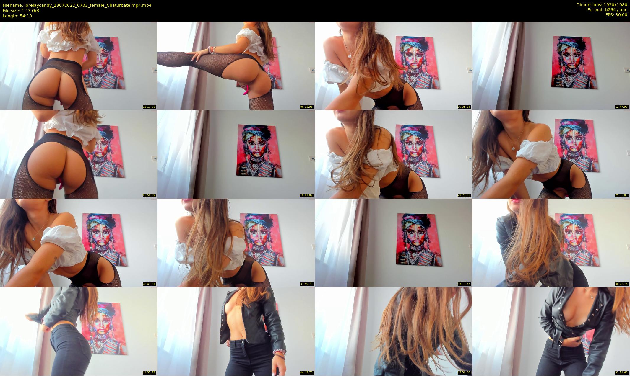 lorelaycandy — 55 minute Chaturbate female cam show recording, 1080p, Jul 13, 2022