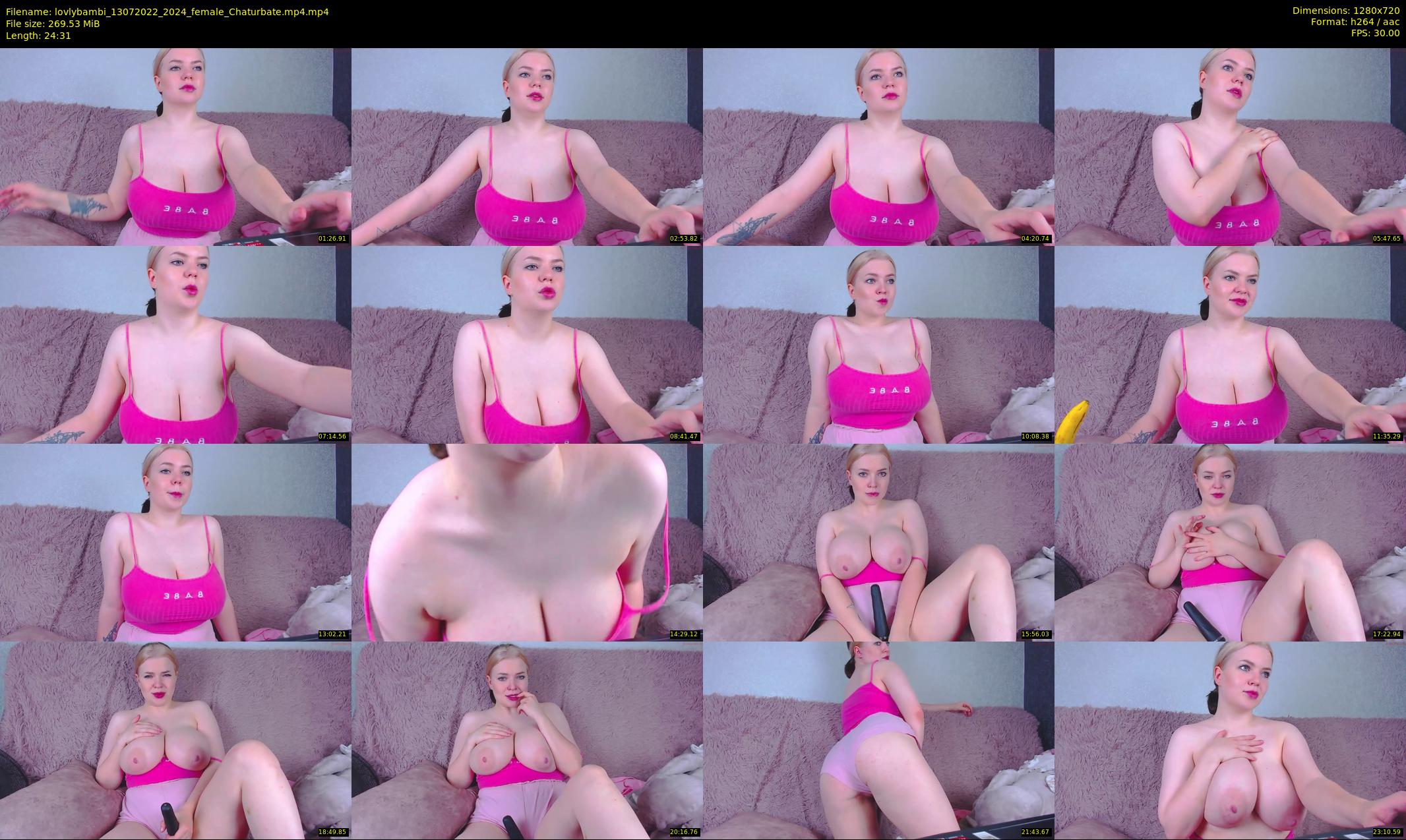 lovlybambi — 25 minute Chaturbate female cam show recording, 720p, Jul 13, 2022