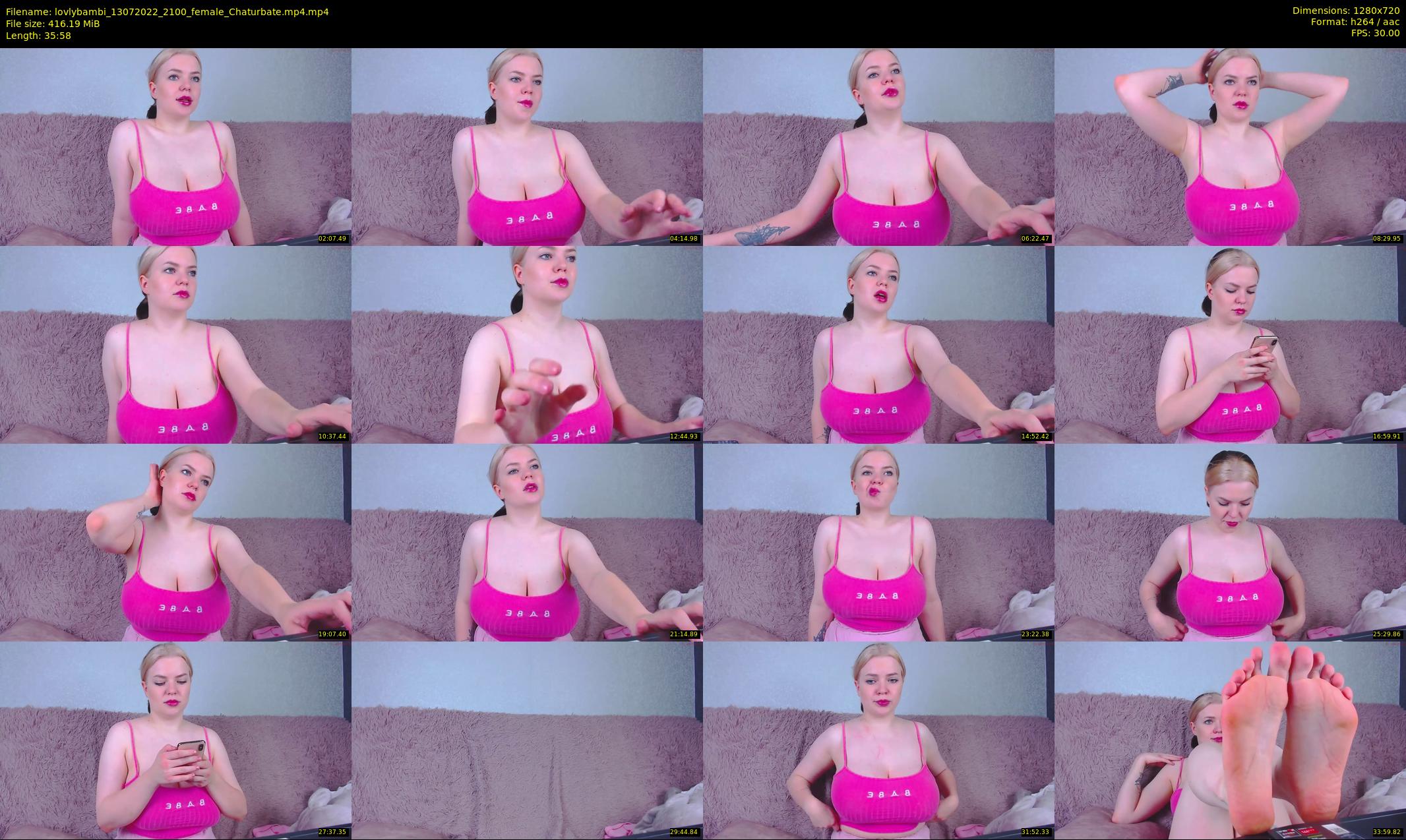 lovlybambi — 36 minute Chaturbate female cam show recording, 720p, Jul 13, 2022