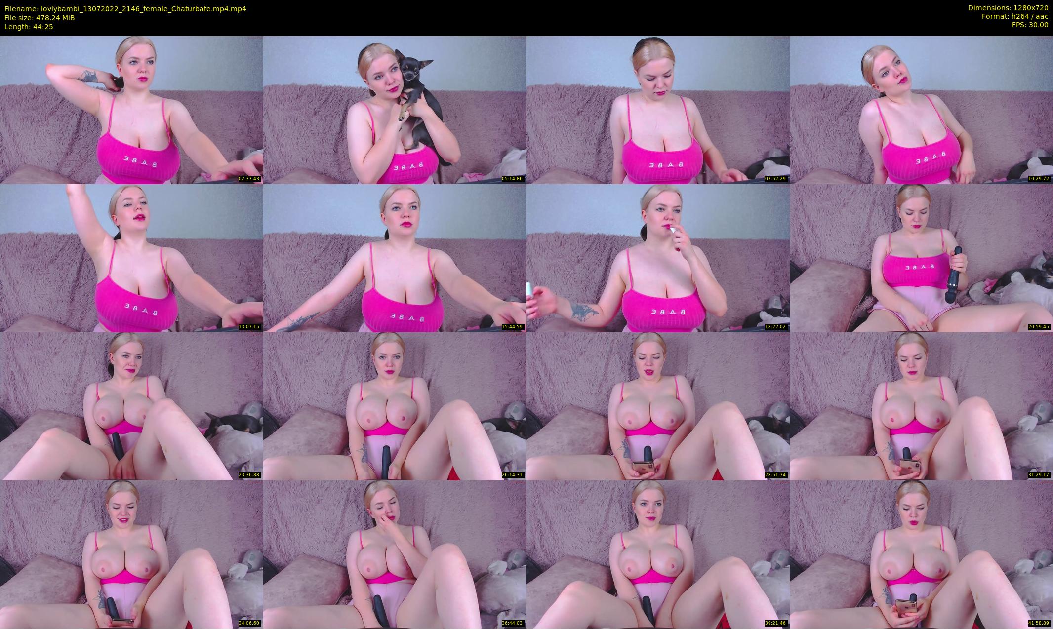 lovlybambi — 45 minute Chaturbate female cam show recording, 720p, Jul 13, 2022