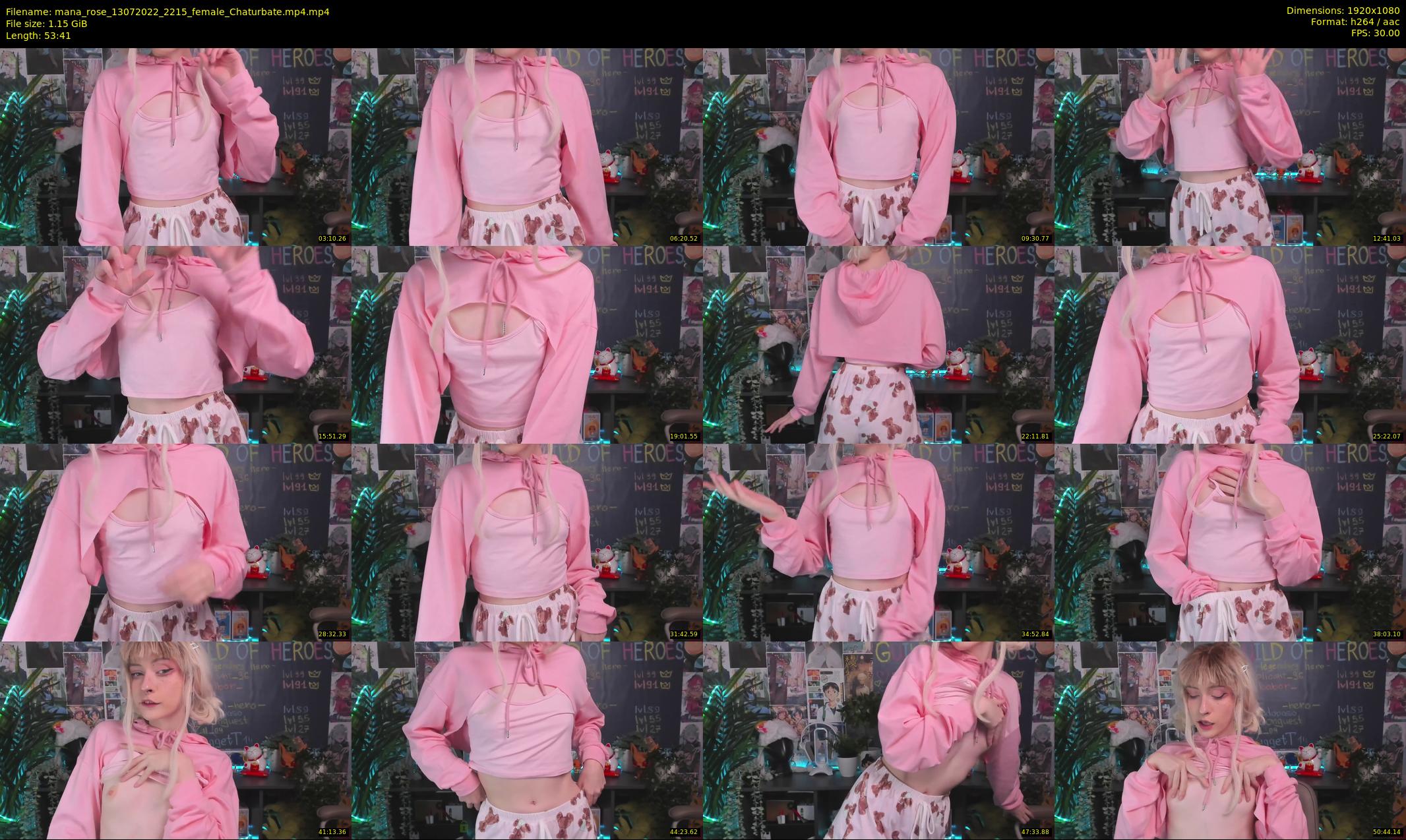 mana_rose — 54 minute Chaturbate female cam show recording, 1080p, Jul 13, 2022